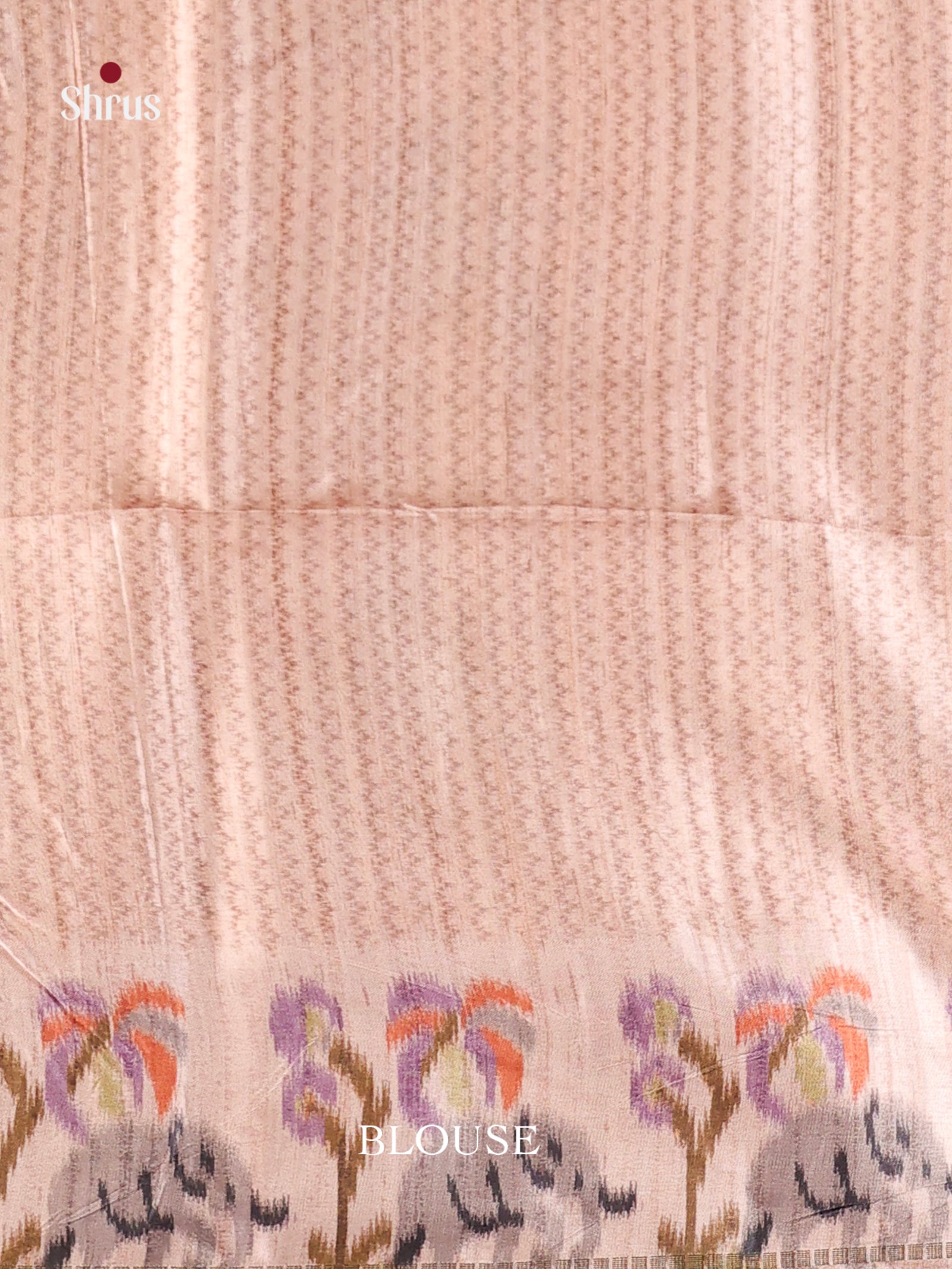 Grey & Cream - Moonga Silk Saree