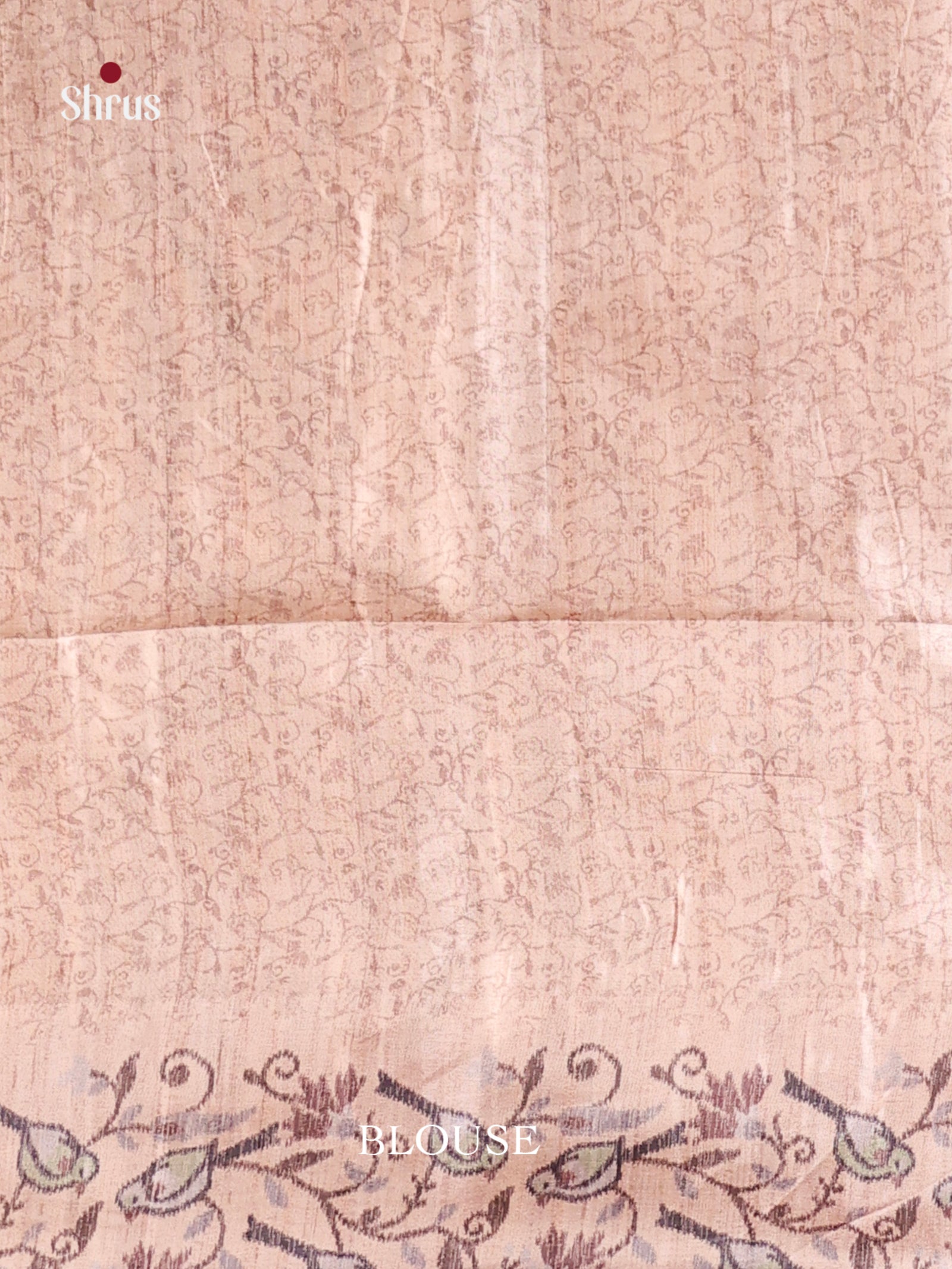 Grey & Cream - Moonga Silk Saree