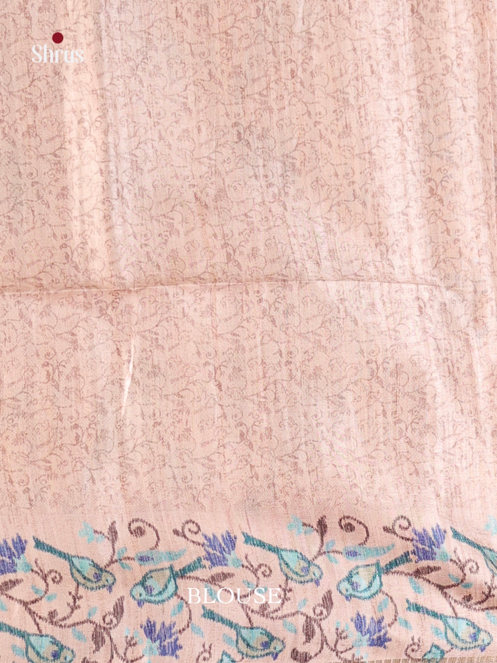 Blue & Cream- Moonga Silk Saree