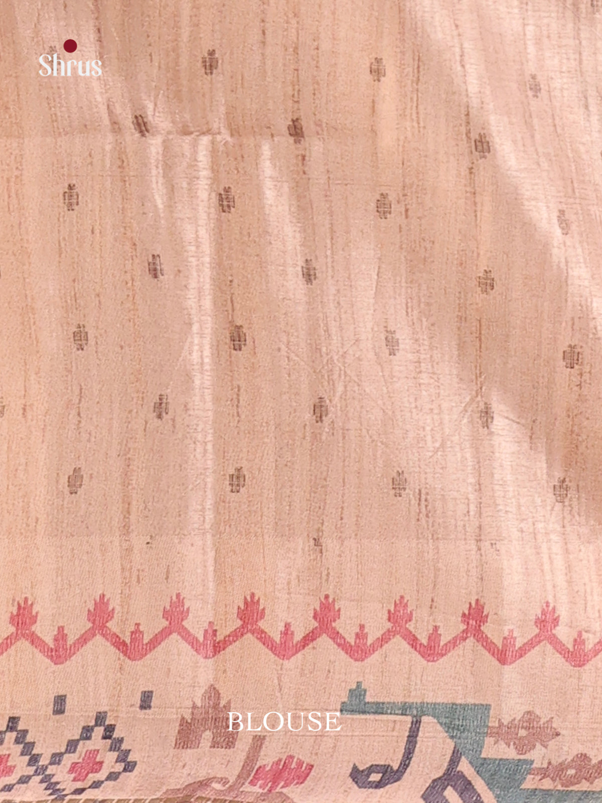 Dusty Brown & Cream- Moonga Silk Saree