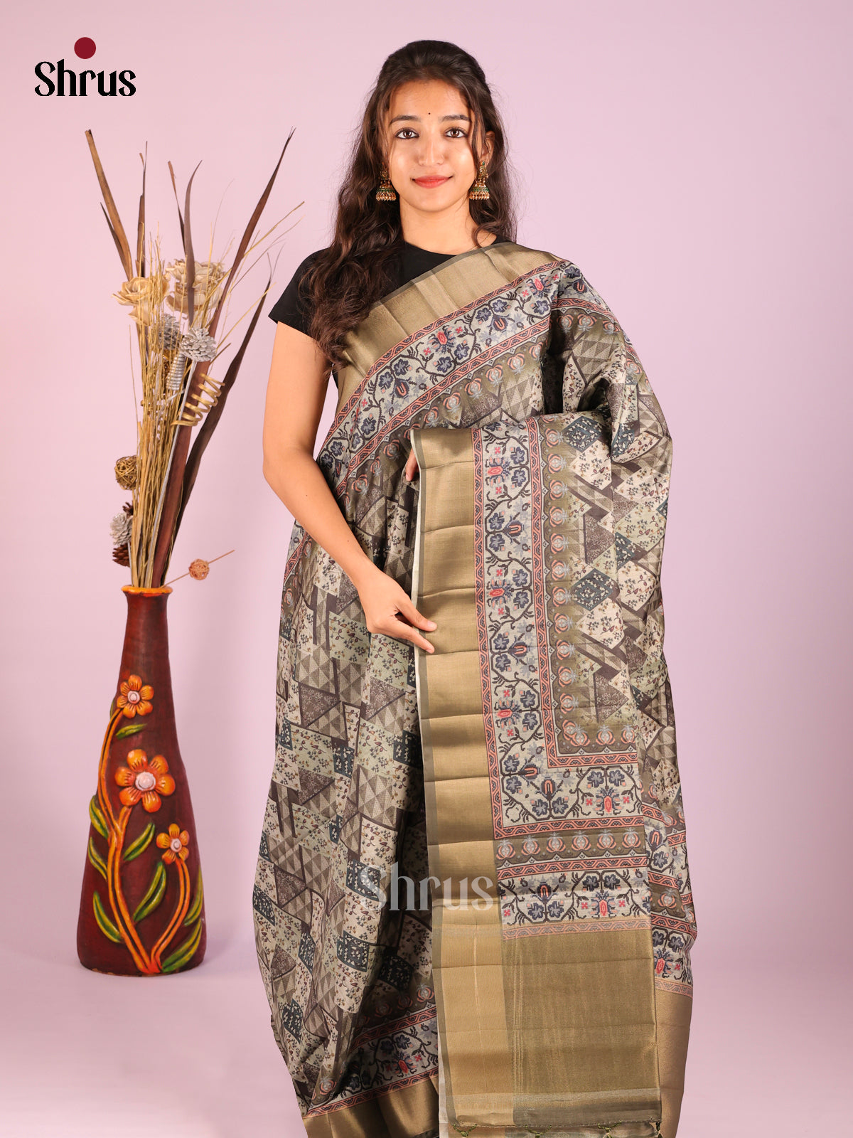 DHS30125 - Semi matka Saree