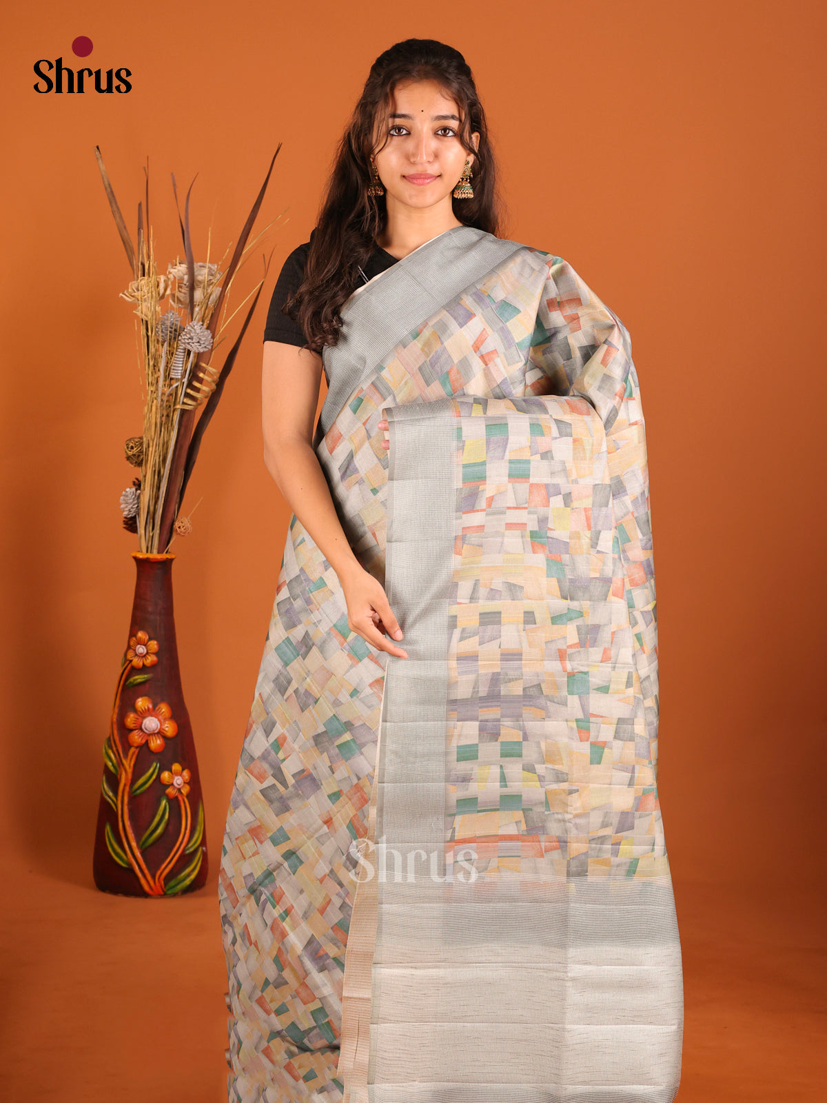 DHS30159 - Semi matka Saree