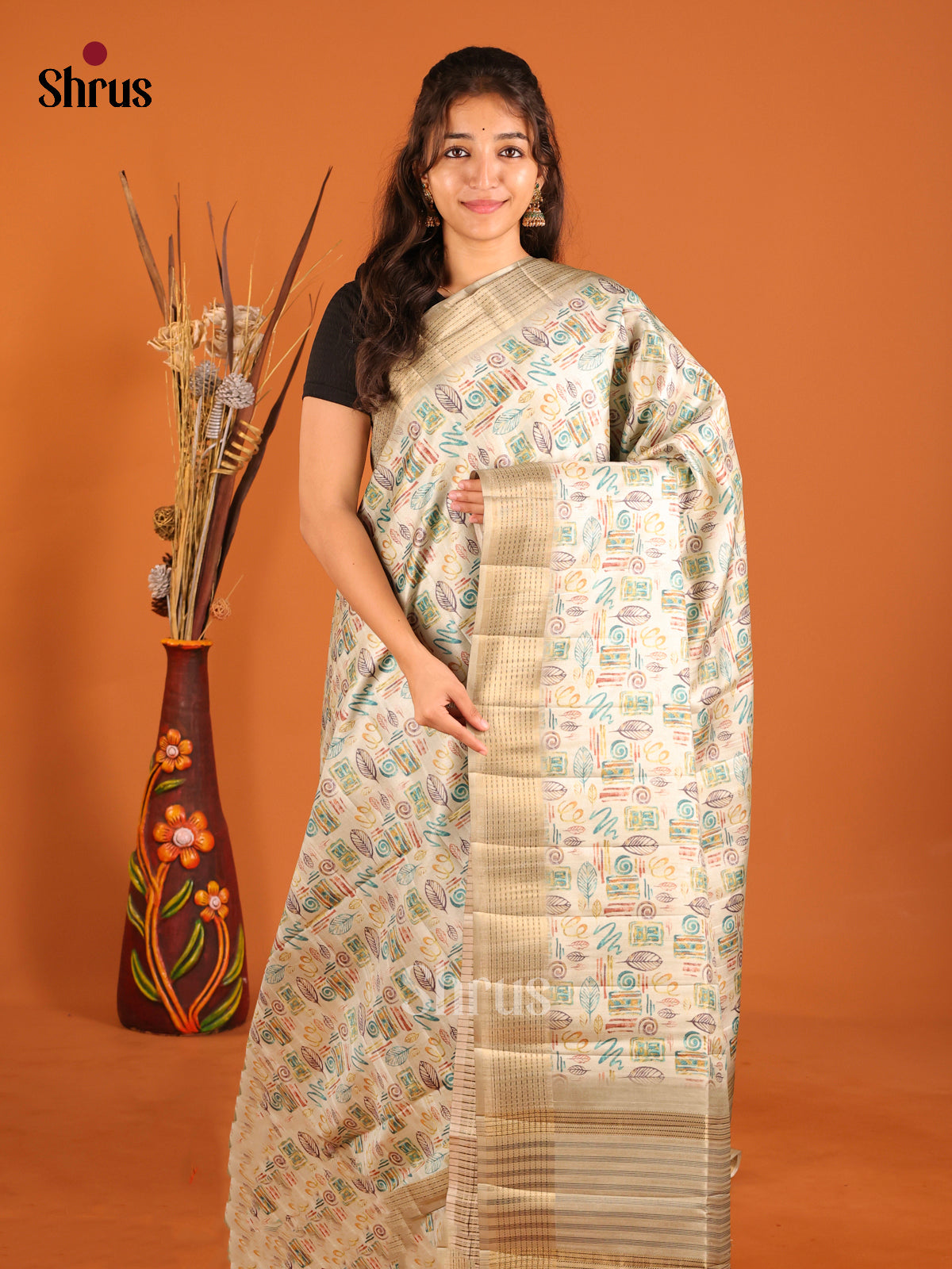 DHS30160 - Semi matka Saree