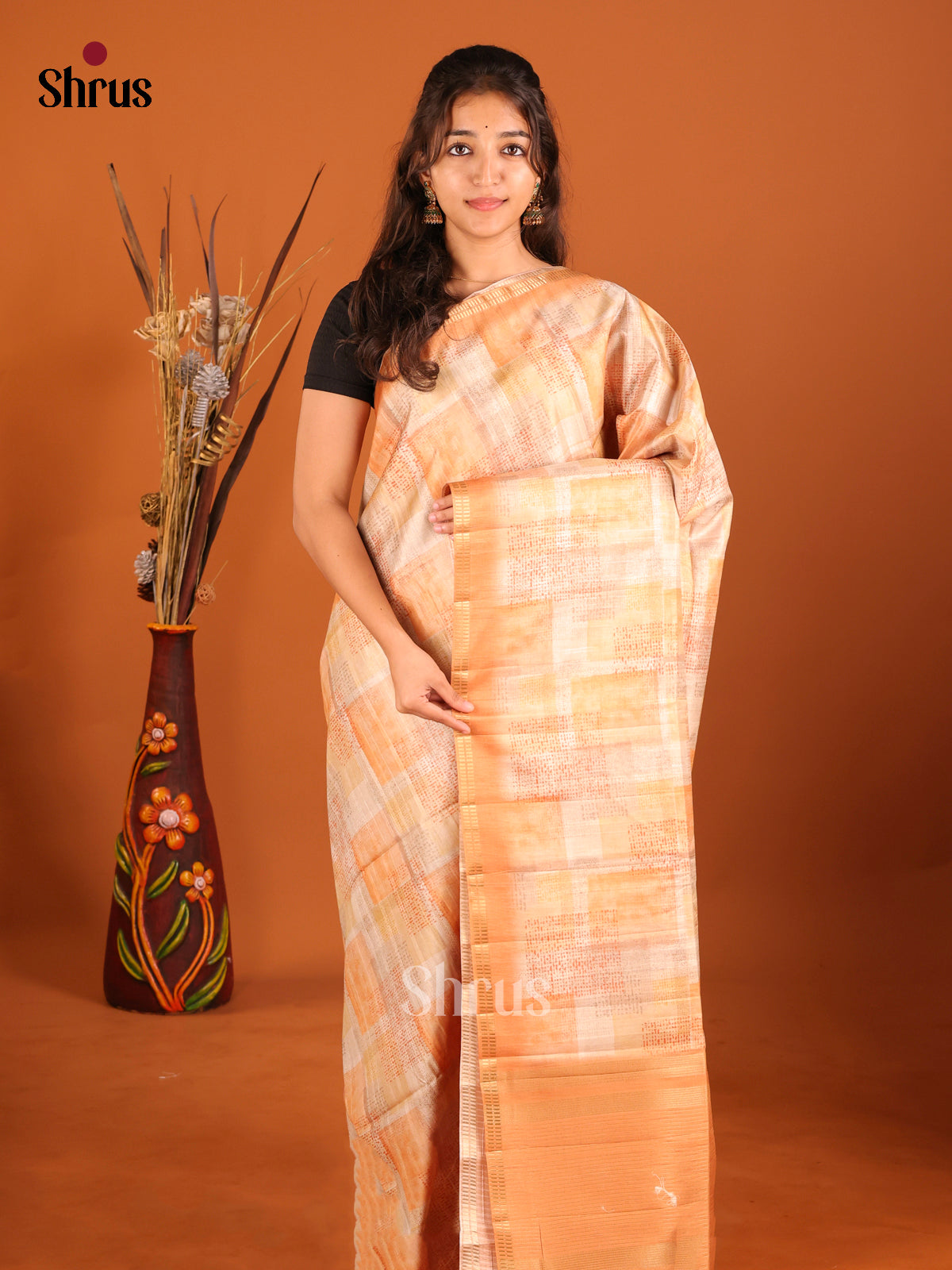 DHS30177 - Semi matka Saree