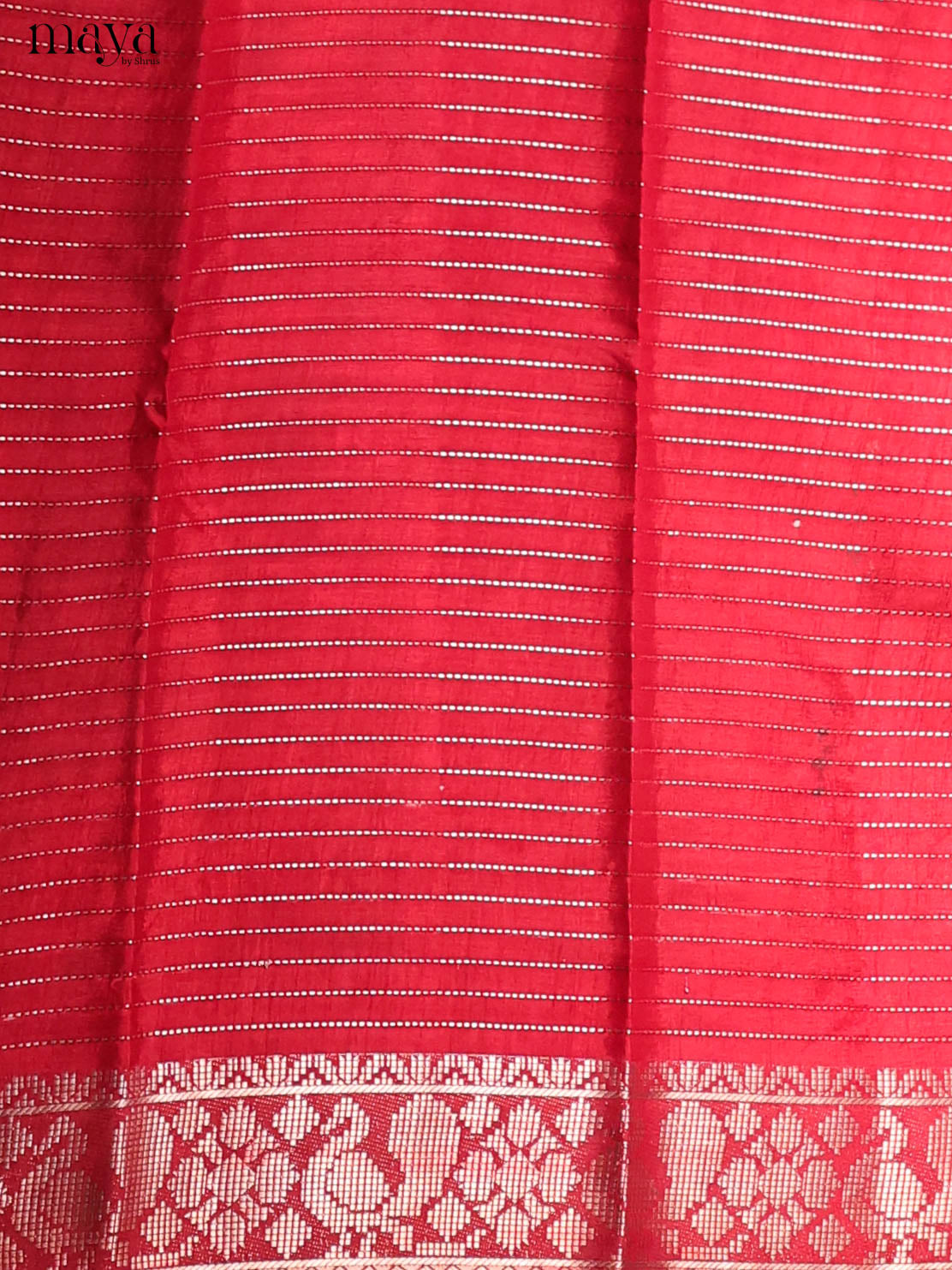 Violet & Red - Semi Tussar Saree