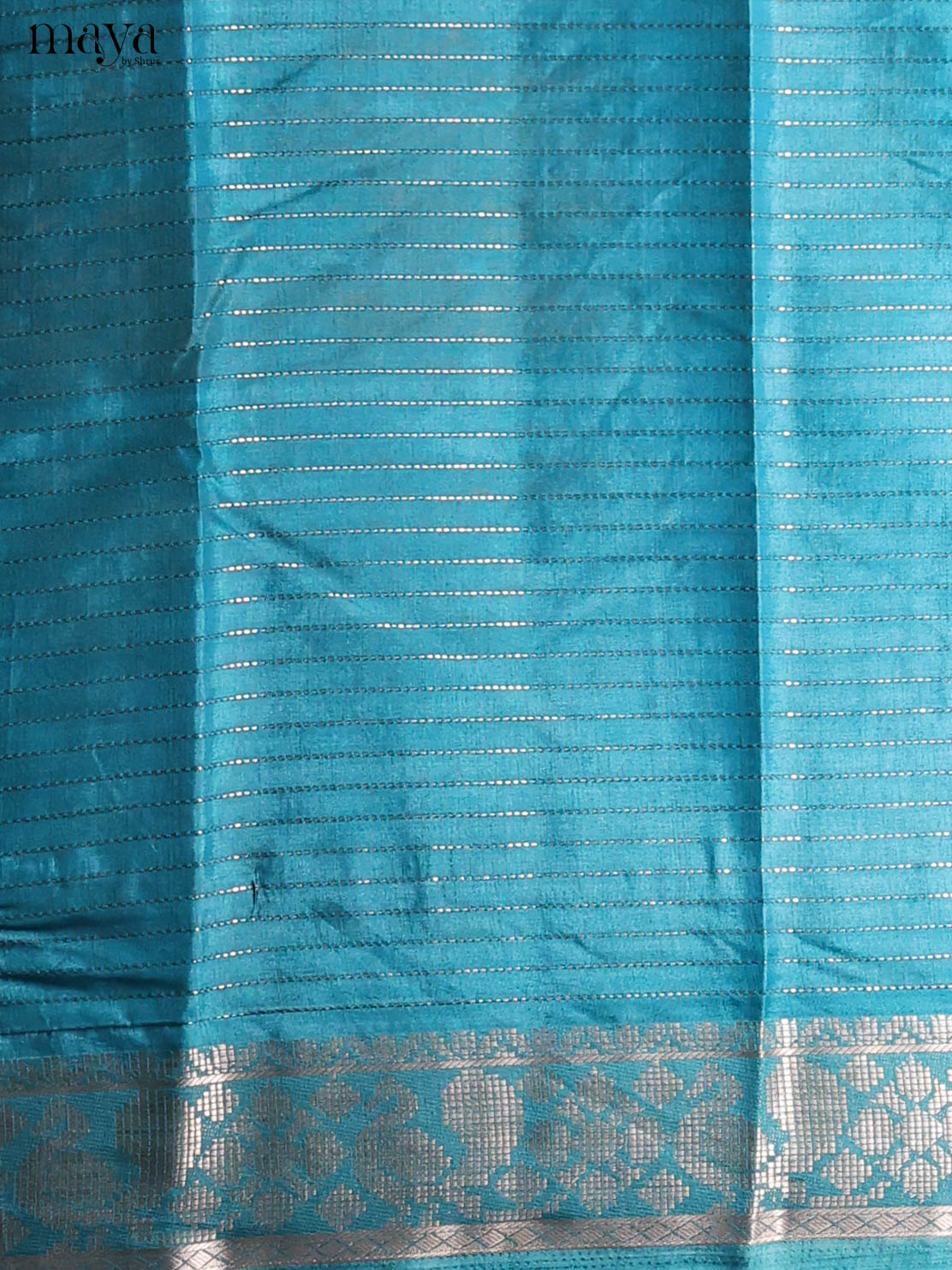 Purple & Blue - Semi Tussar Saree