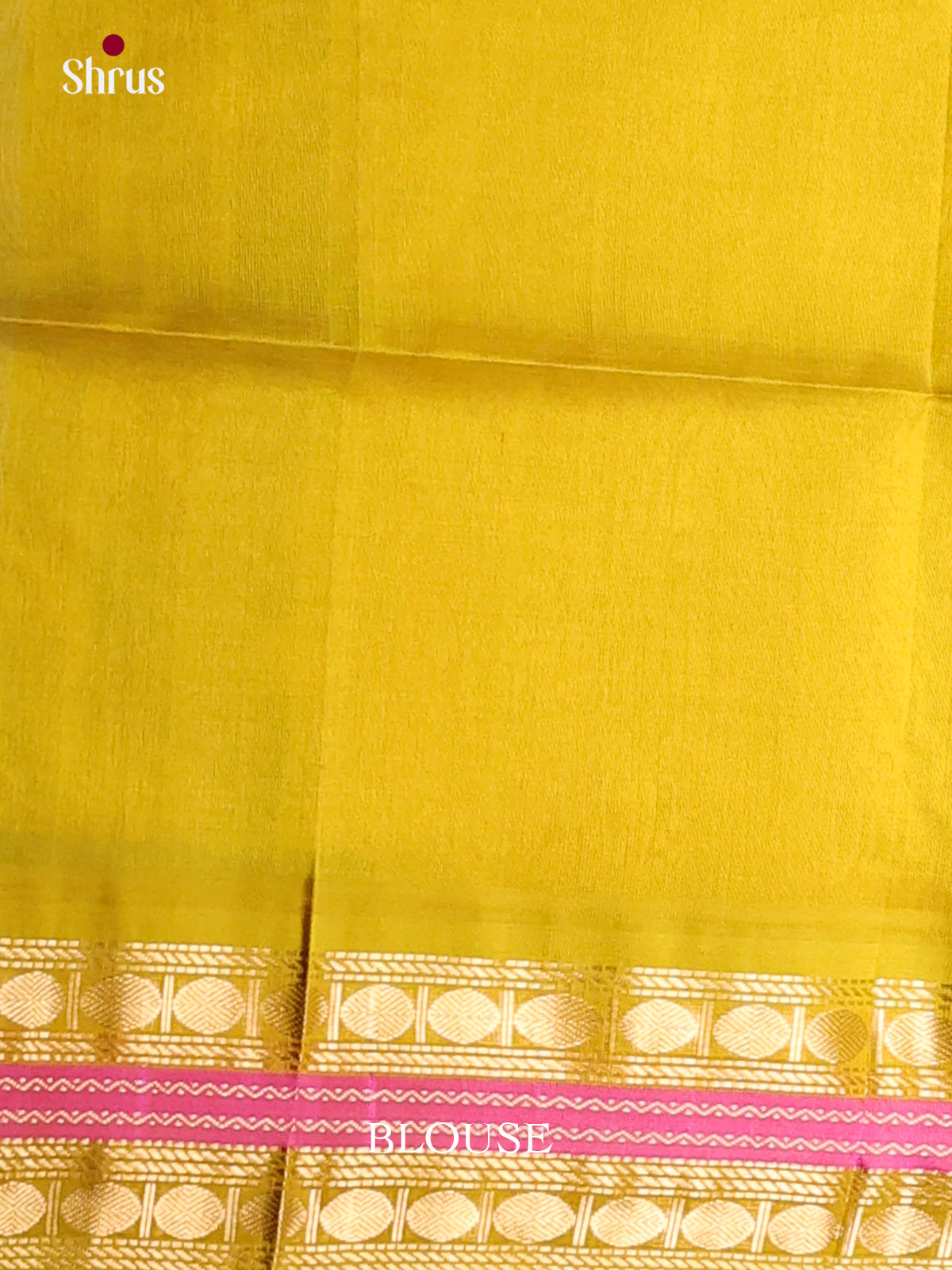 Pastel Blue & Yellow Silk Cotton  Korvai-Small border Saree - Shop on Shrus.com