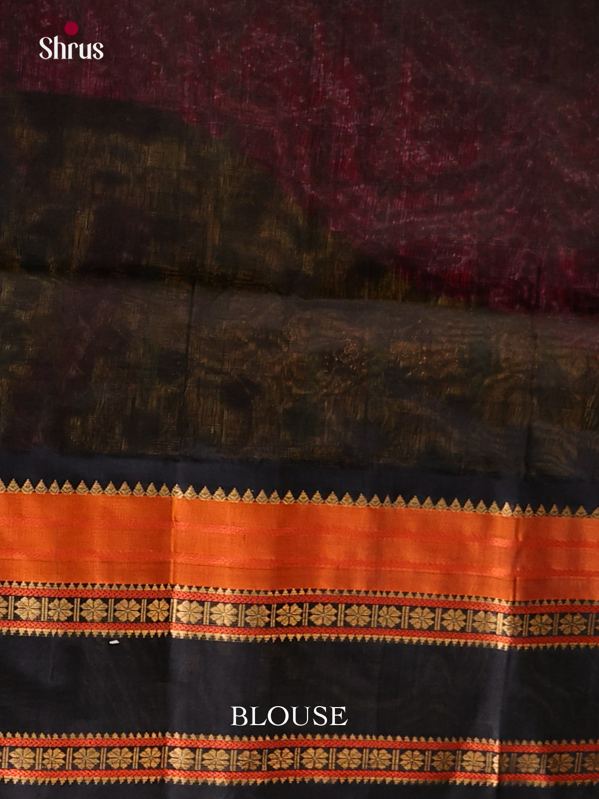 Light Green & Black Silk Cotton  Korvai-kattams Saree - Shop on Shrus.com