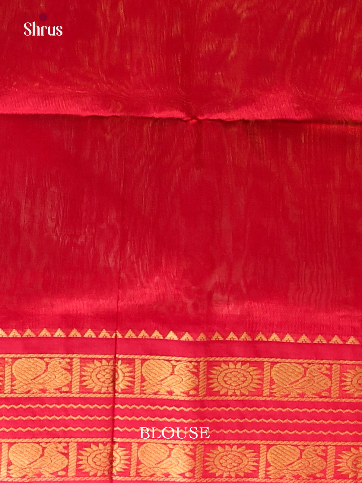 Lavender & Red  Silk Cotton  Korvai-kattams Saree - Shop on Shrus.com