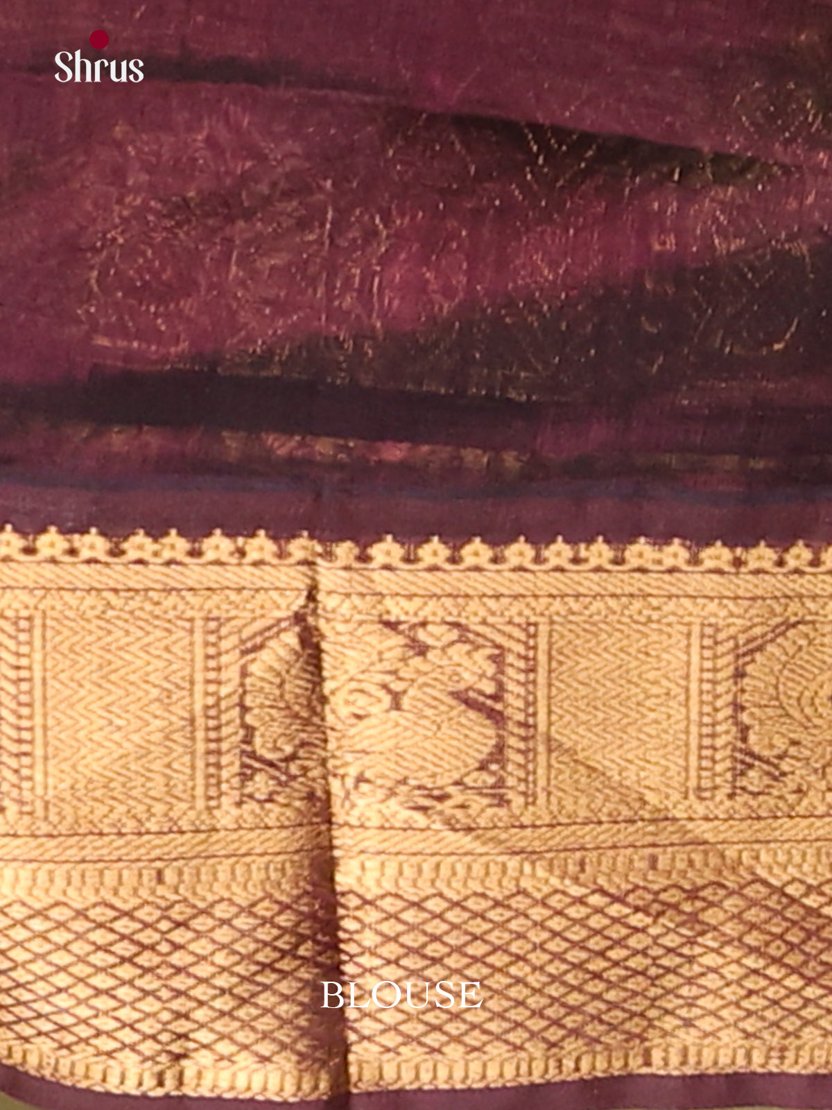 Light Green & Brown Silk Cotton Korvai-Big border Saree - Shop on Shrus.com