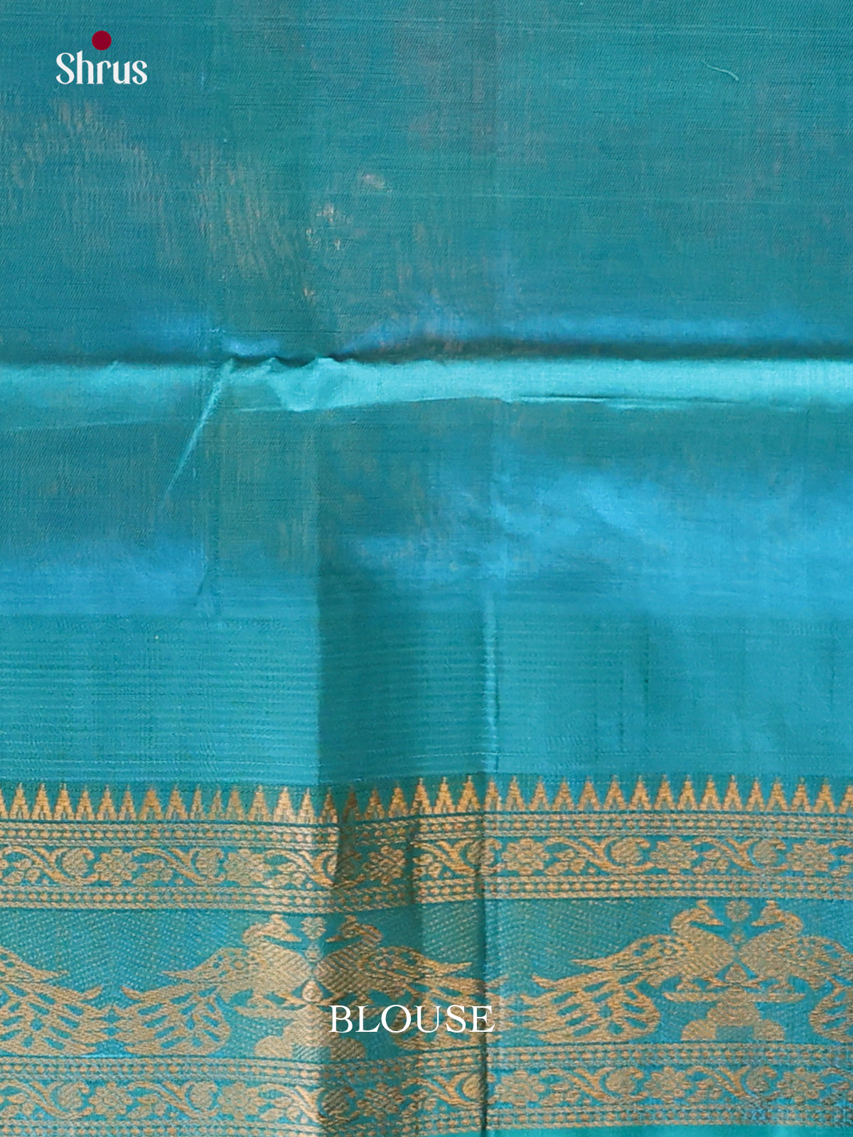 Timeless Dusty Brown Silk Cotton Saree With Checks & Teal Korvai Zari Border - Shop on Shrus.com