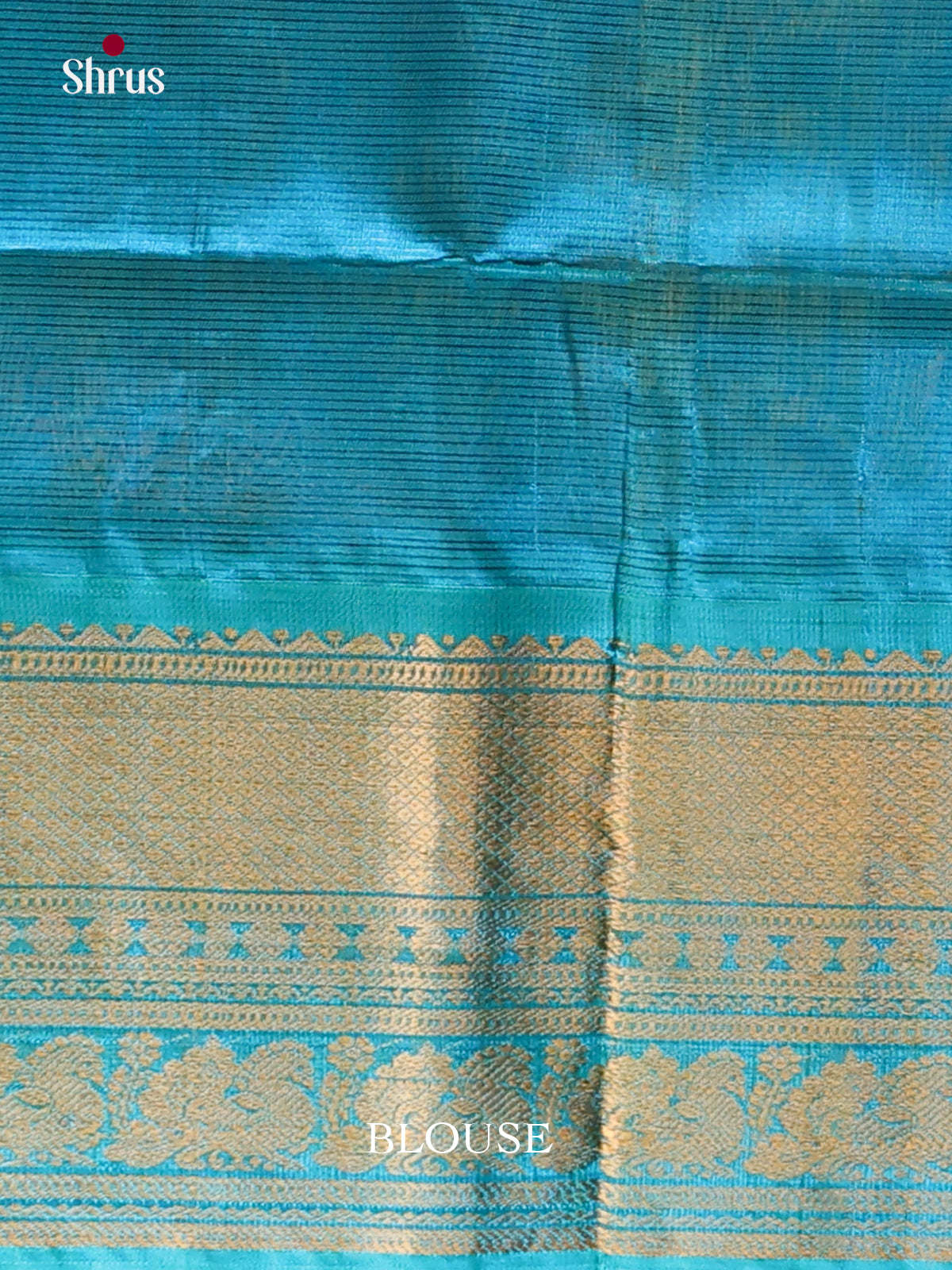 Violet & Blue Silk Cotton Korvai-Big border Saree - Shop on Shrus.com