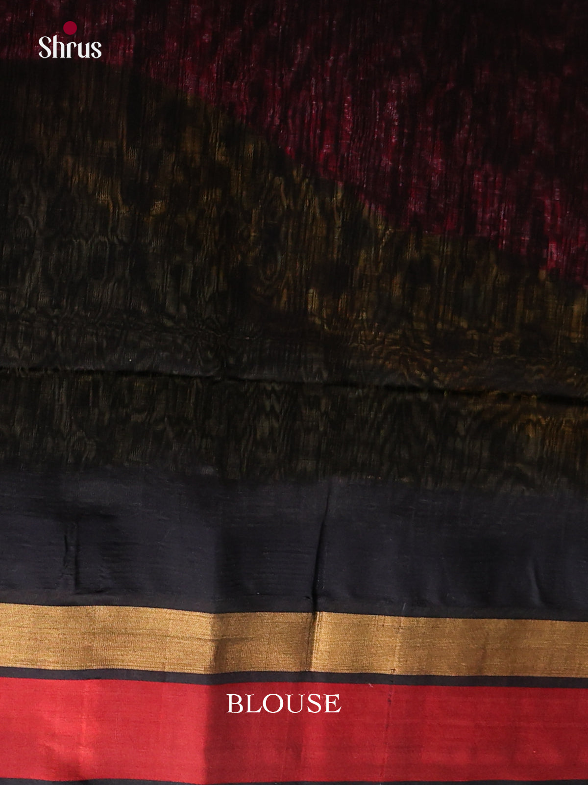Grey & Black Silk cotton Temple-border Saree - Shop on Shrus.com