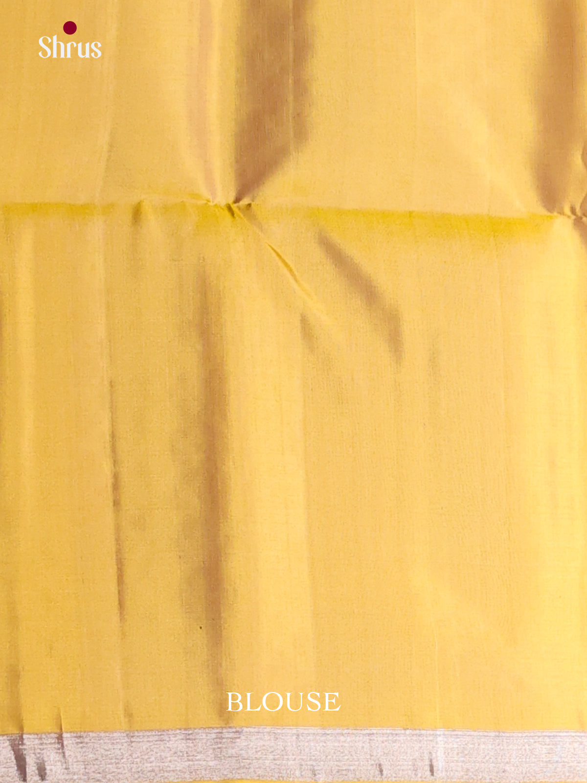Glorious Yellow Soft Silk Saree with zari stripes & Beige Brocade pallu - Shop on Shrus.com