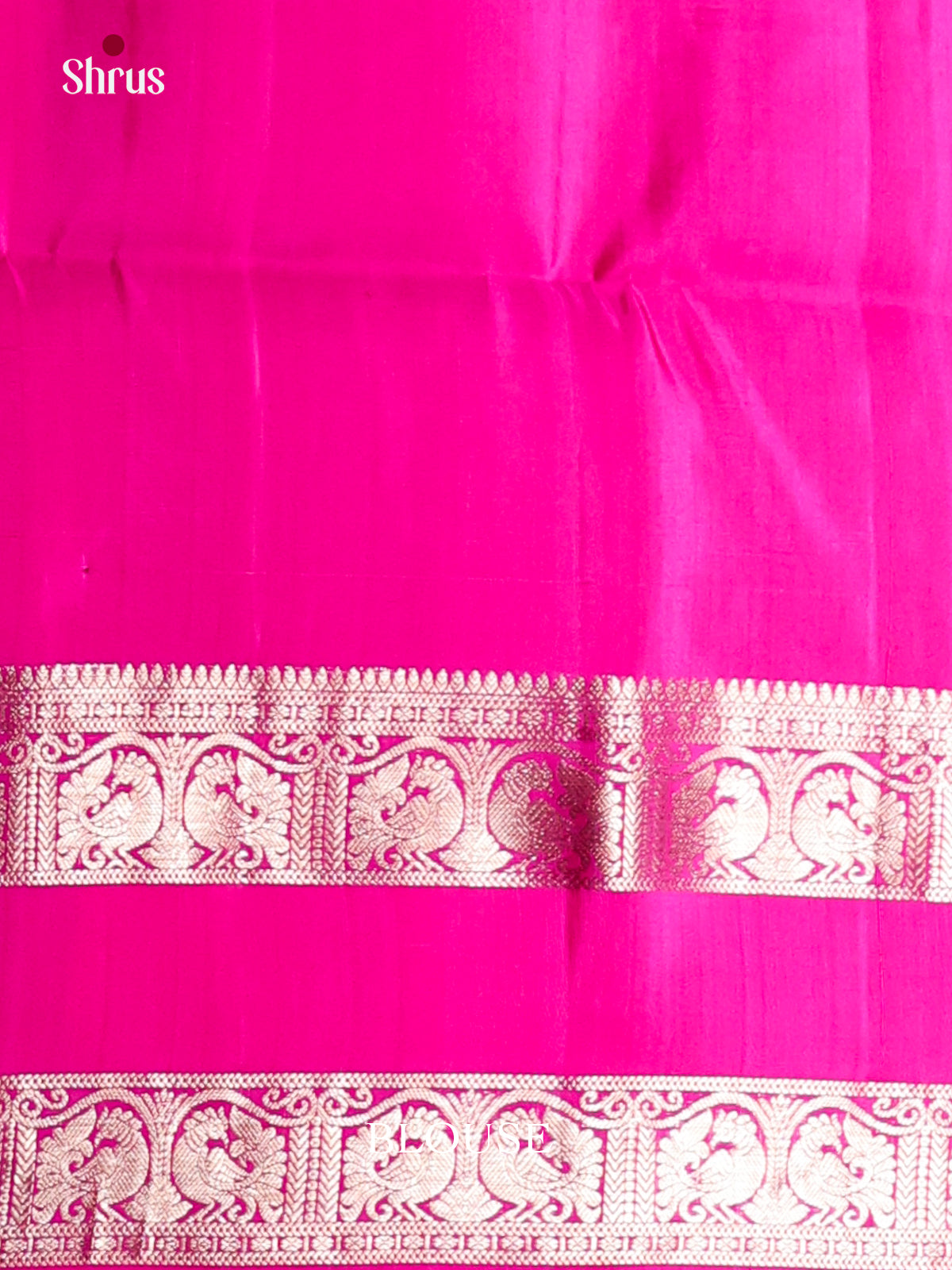 Charming Baby Pink Soft Silk Saree with Pink rettaipet zari border