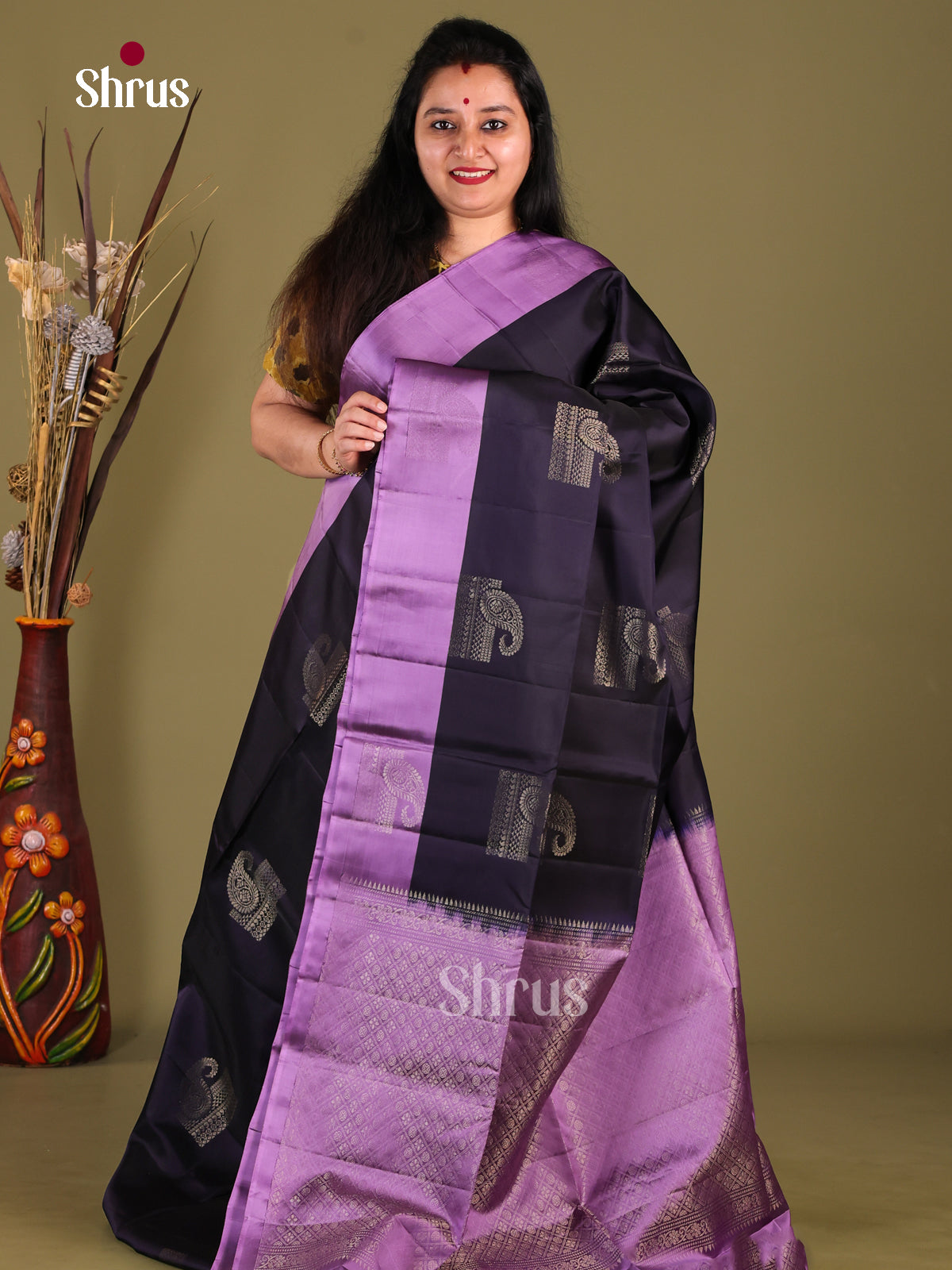 DIS01187 - Softsilk-halfpure Saree - Shop on Shrus.com