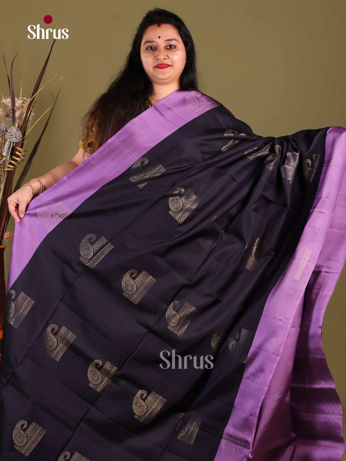 DIS01187 - Softsilk-halfpure Saree - Shop on Shrus.com
