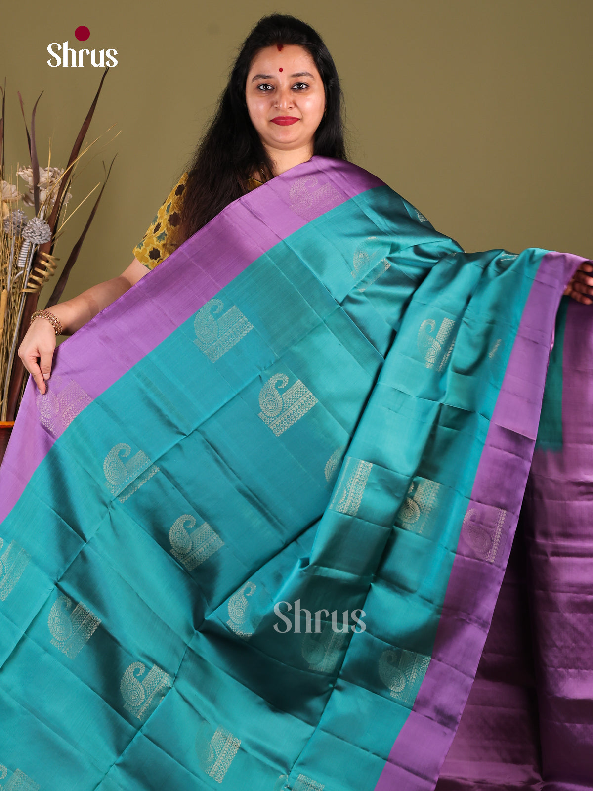 DIS01188 - Softsilk-halfpure Saree - Shop on Shrus.com