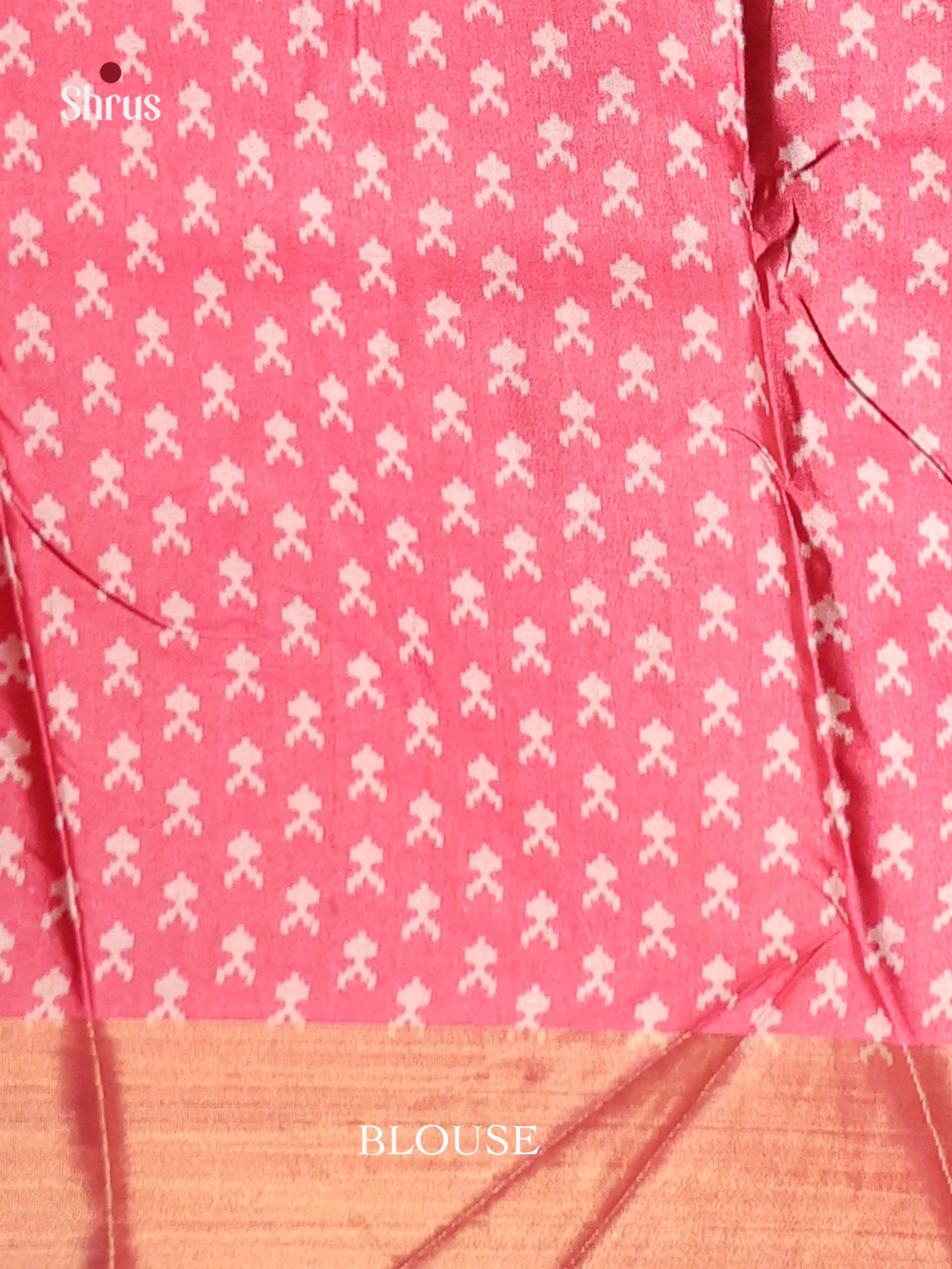 Light  Pink & Pink - Butter silk Saree