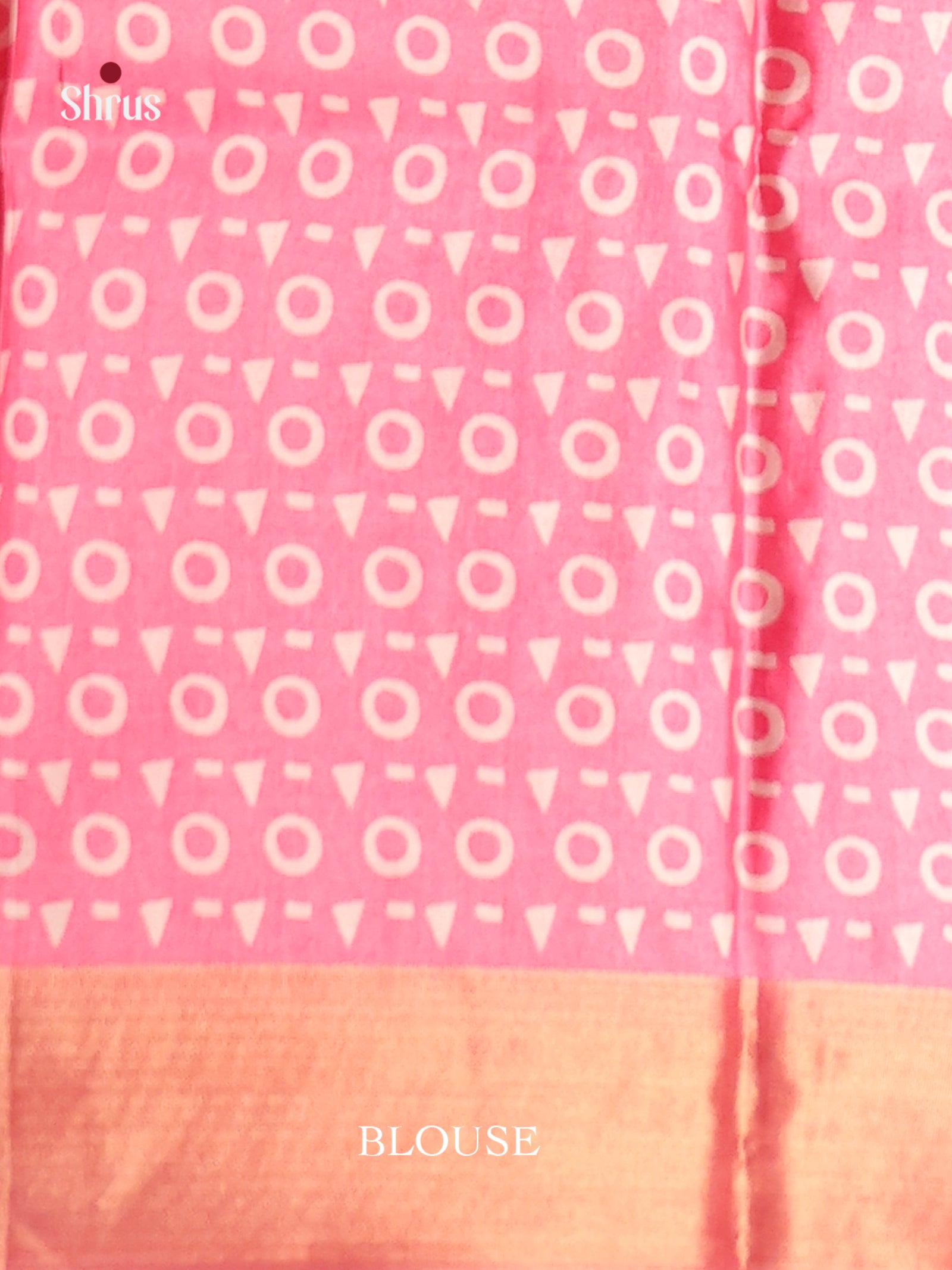 Pink - Butter silk Saree