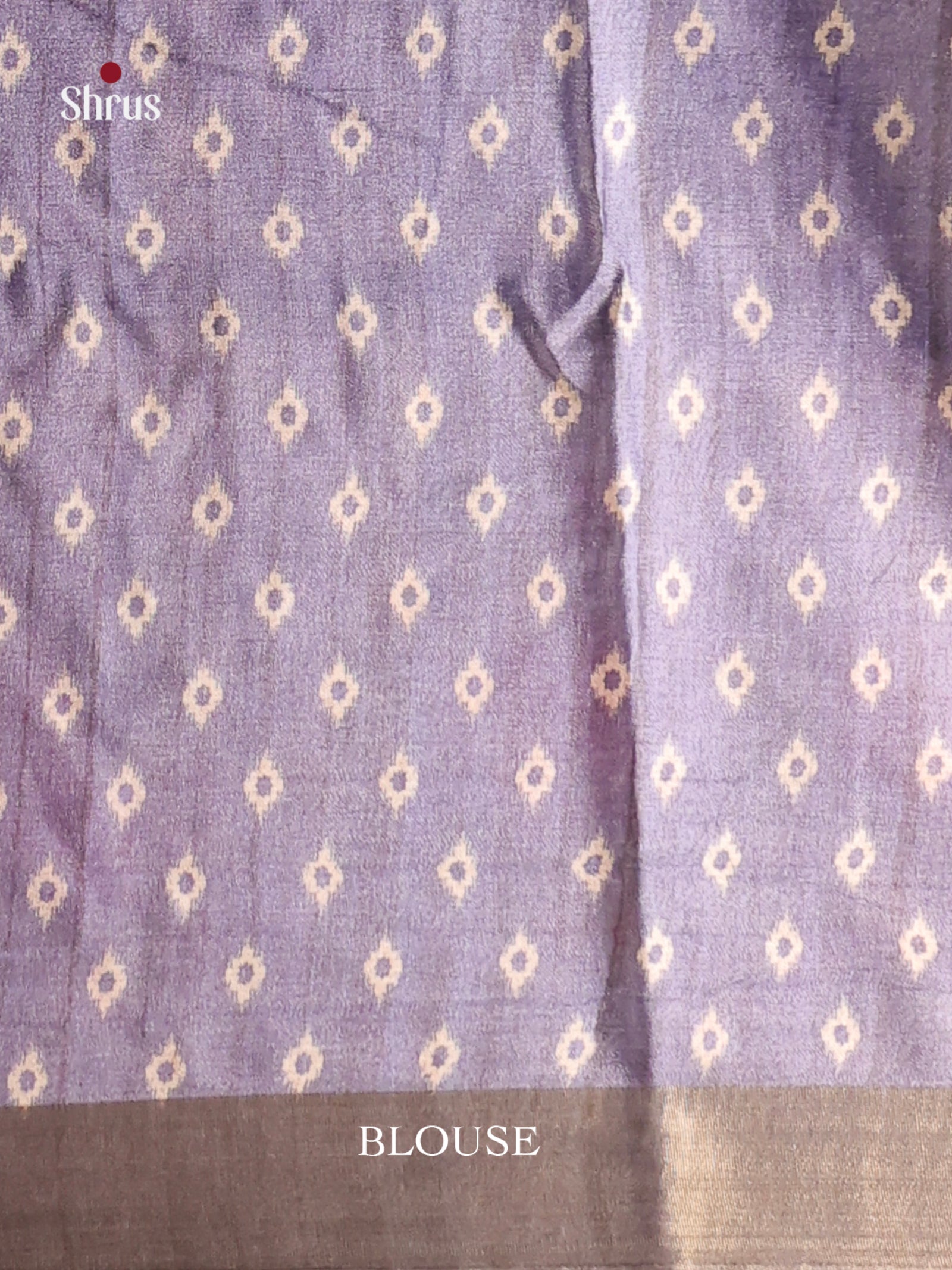 Light Blue & Cream - Butter silk Saree