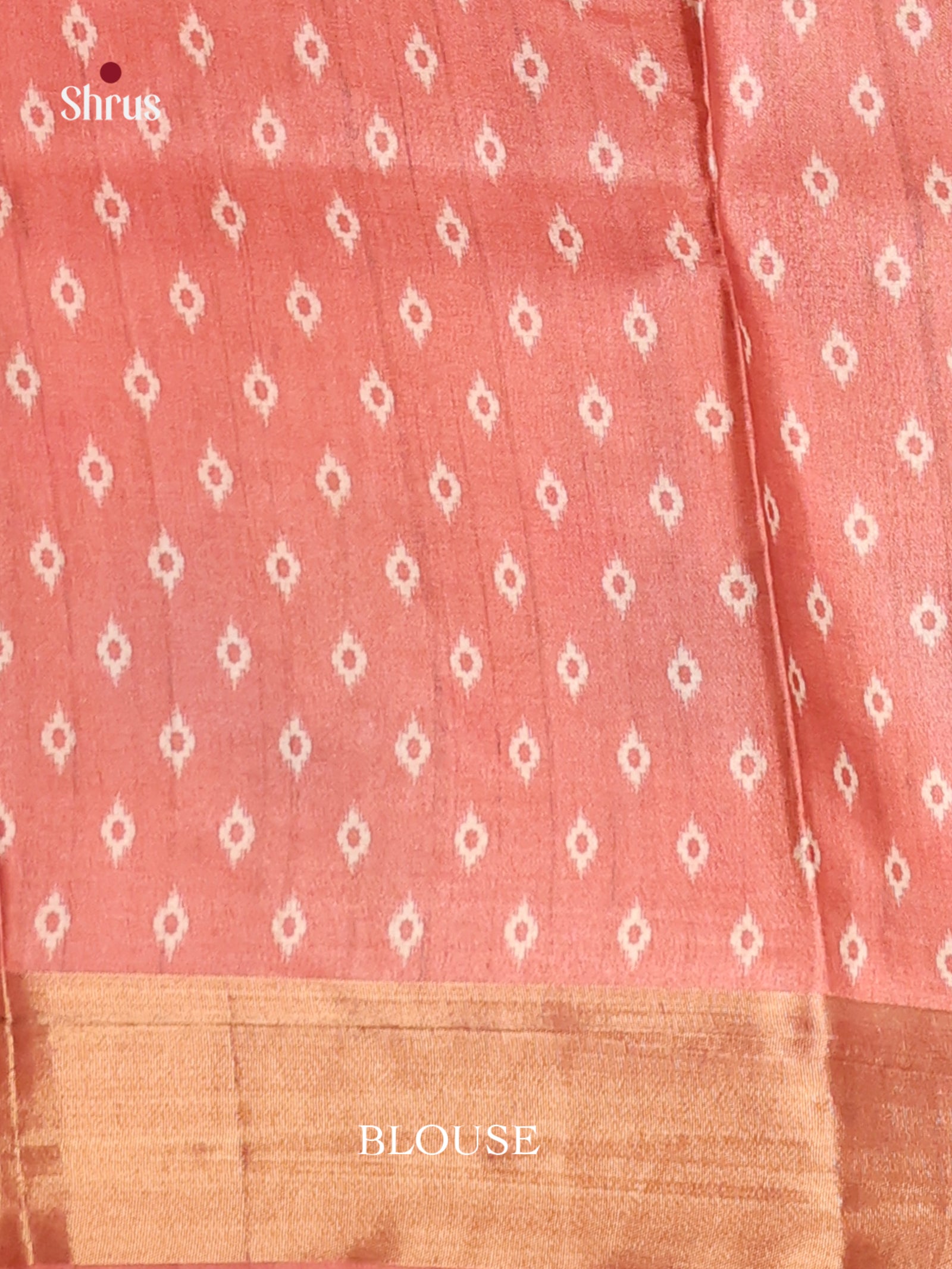Dusty Brown & Cream - Butter silk Saree