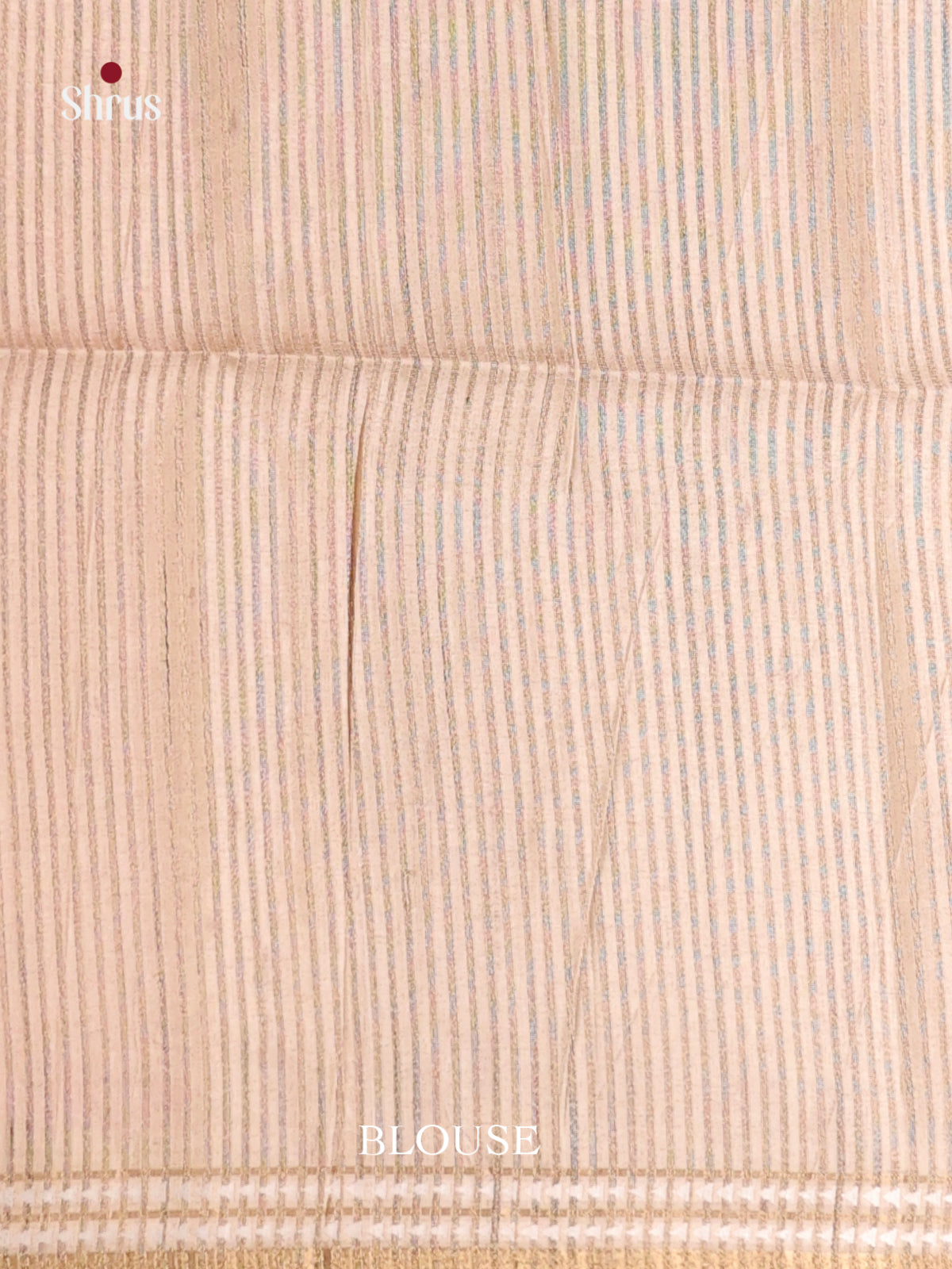 Pink &  Light Brown - Semi matka Saree