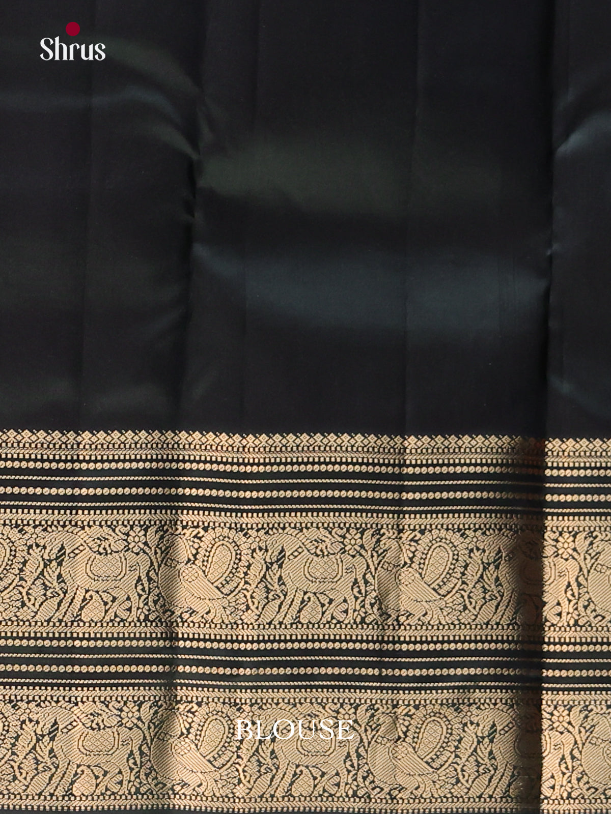 pink and black Kanchipuram Butta design Saree -2