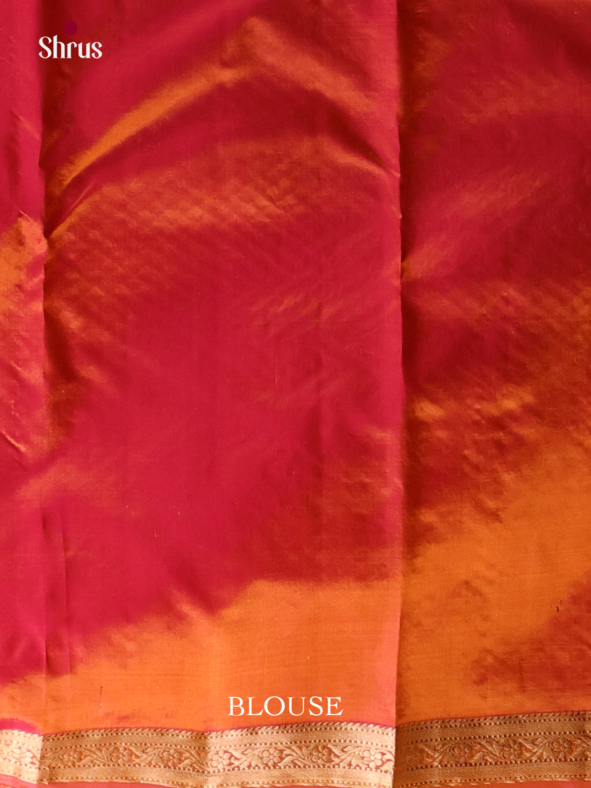yellow and red Kanchipuram Butta design Saree -2