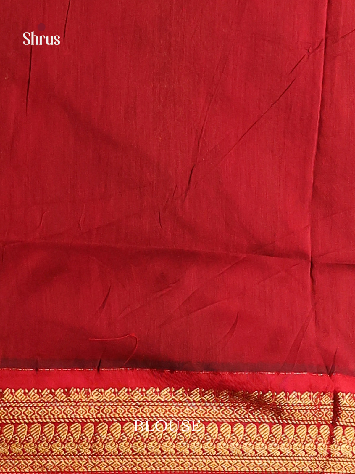 Mustard & Red- Kalyani Cotton Saree - Shop on Shrus.com