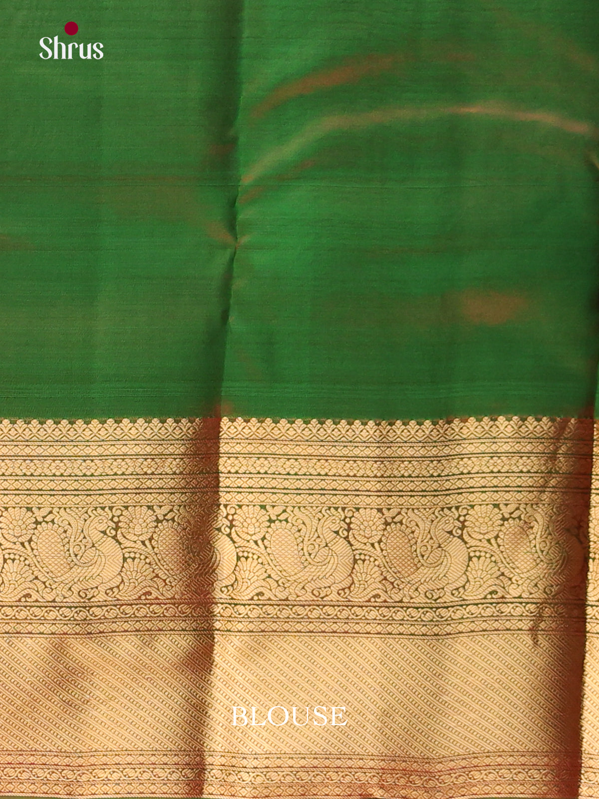 Red & Green - Kanchipuram-halfpure Saree - Shop on Shrus.com