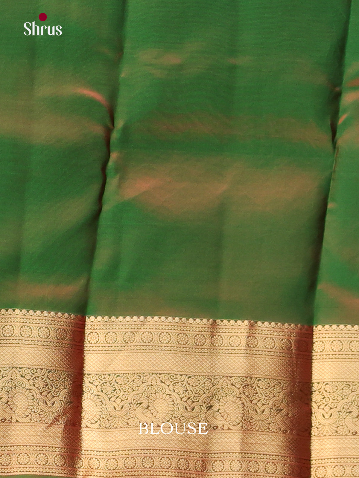 Pink & Green - Kanchipuram-halfpure Saree - Shop on Shrus.com