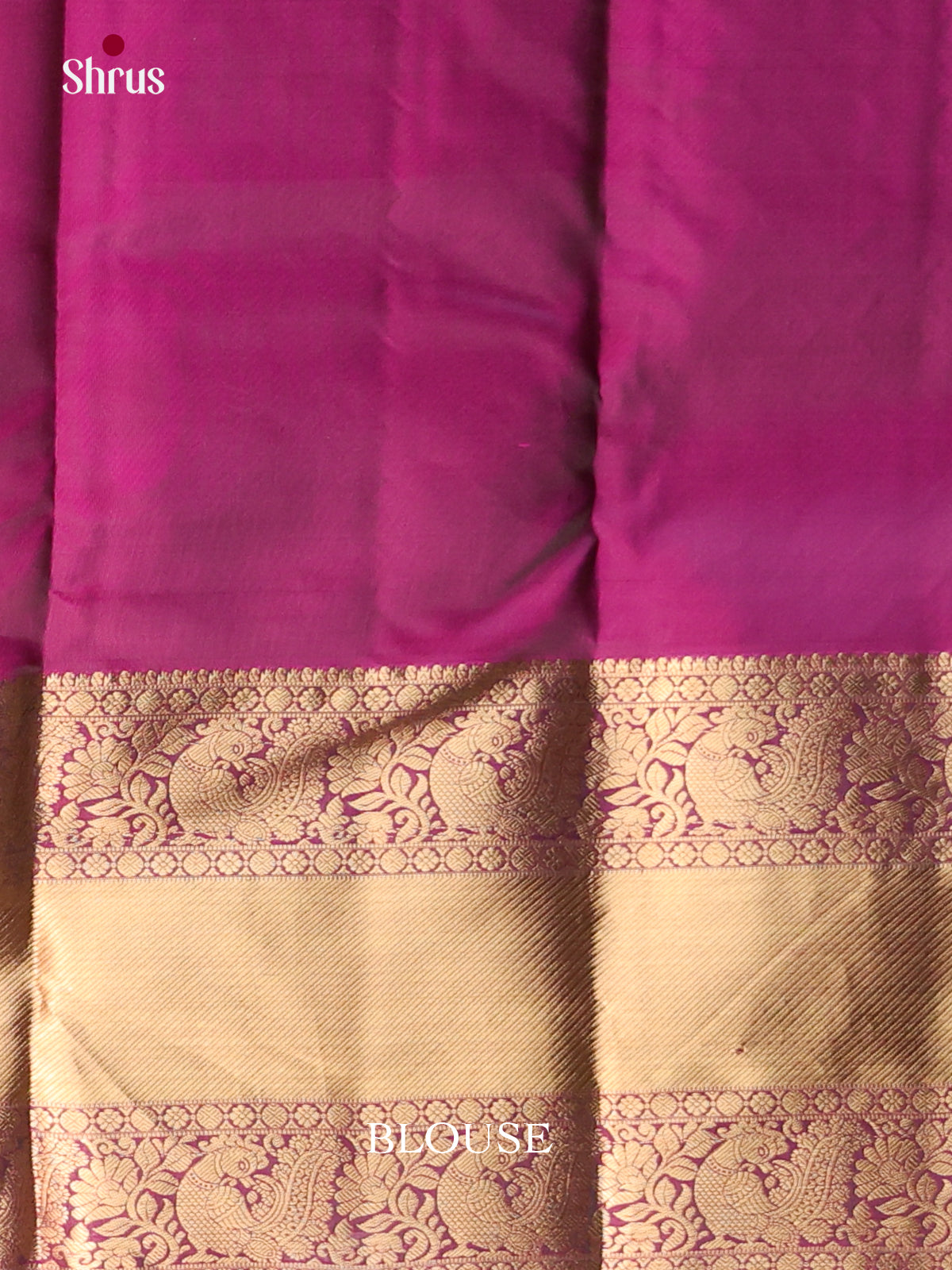 Dark Green & Purple - Kanchipuram-halfpure Saree - Shop on Shrus.com