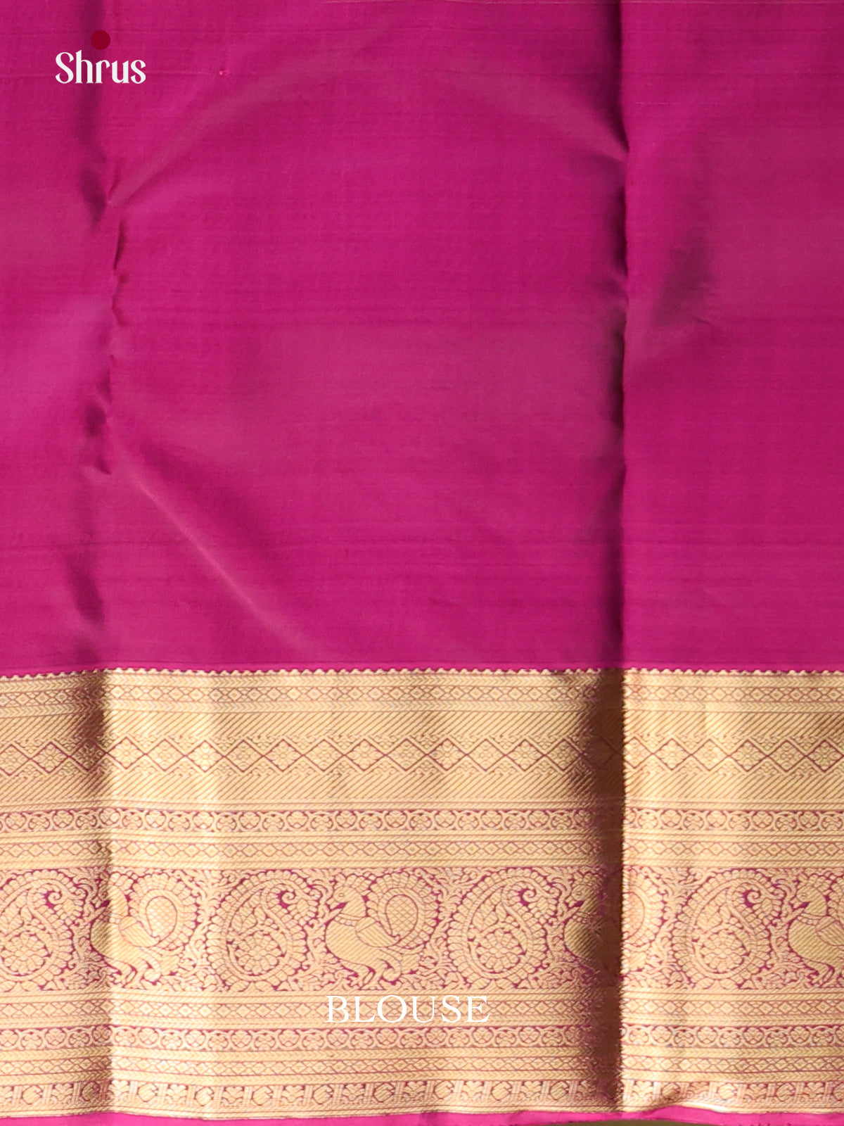 Mehandi Green & Purple - Kanchipuram-halfpure Saree - Shop on Shrus.com