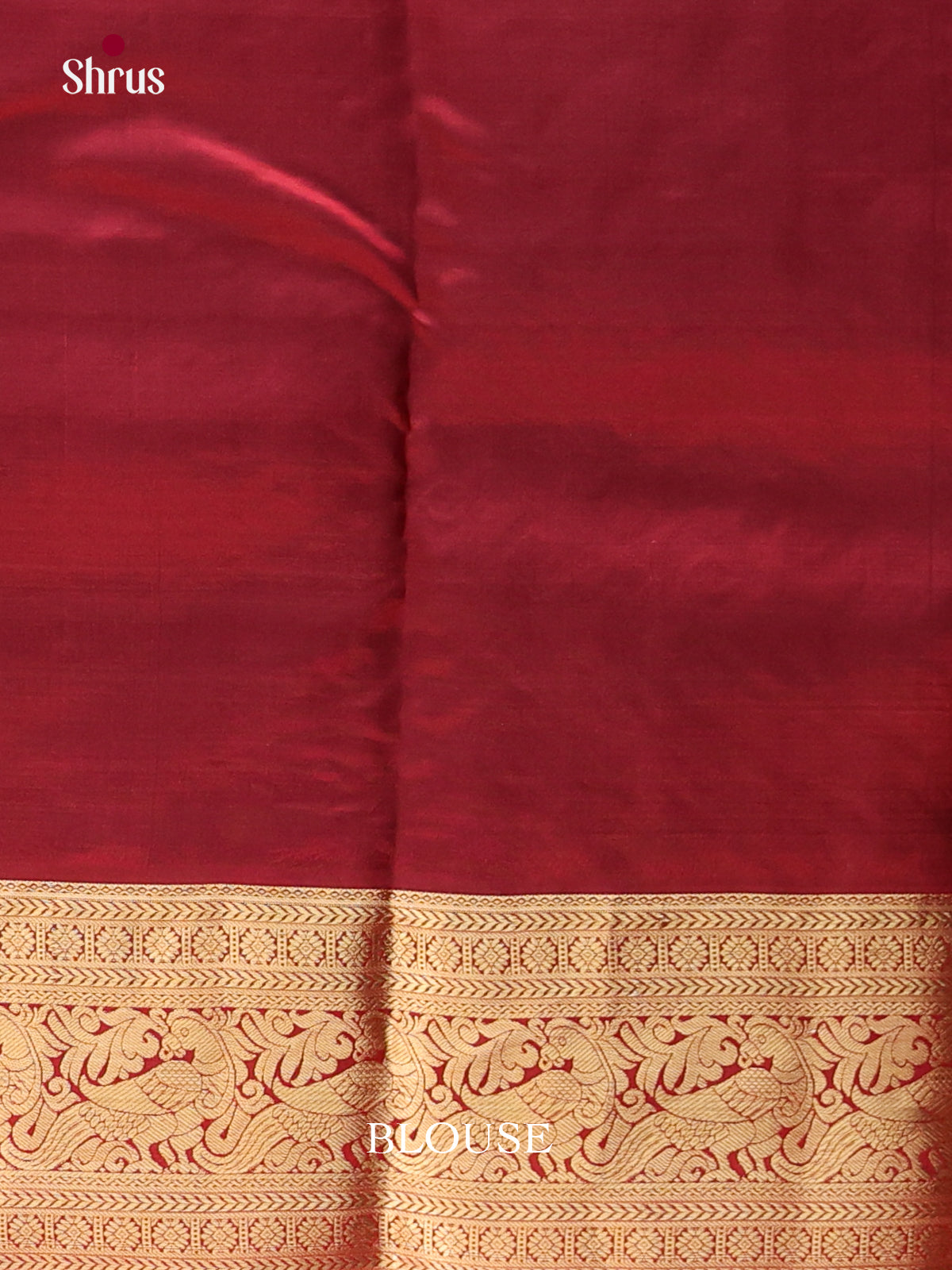 Orange & Maroon - Kanchipuram-halfpure Saree - Shop on Shrus.com