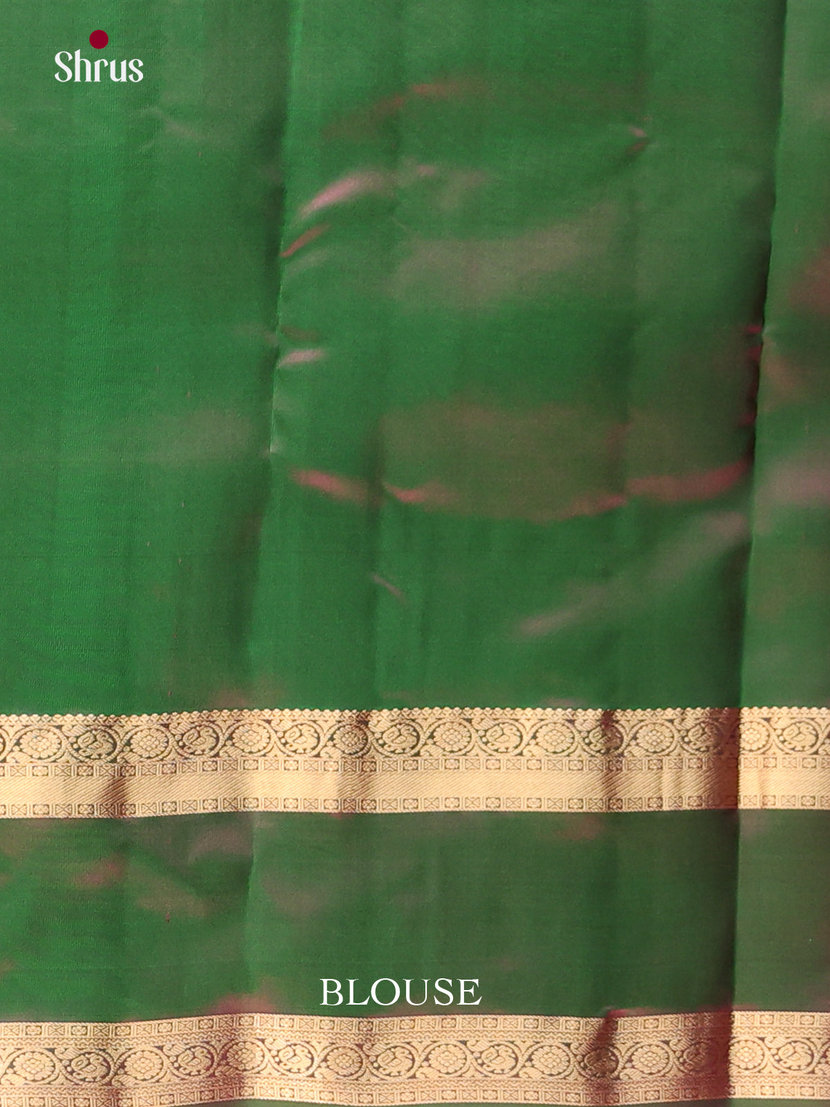 Pink & Green - Kanchipuram-halfpure Saree - Shop on Shrus.com