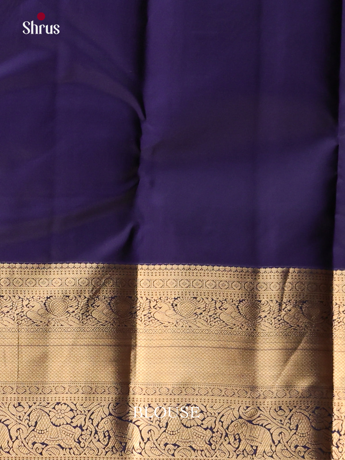 Wine & Blue - Kanchipuram-halfpure Saree - Shop on Shrus.com