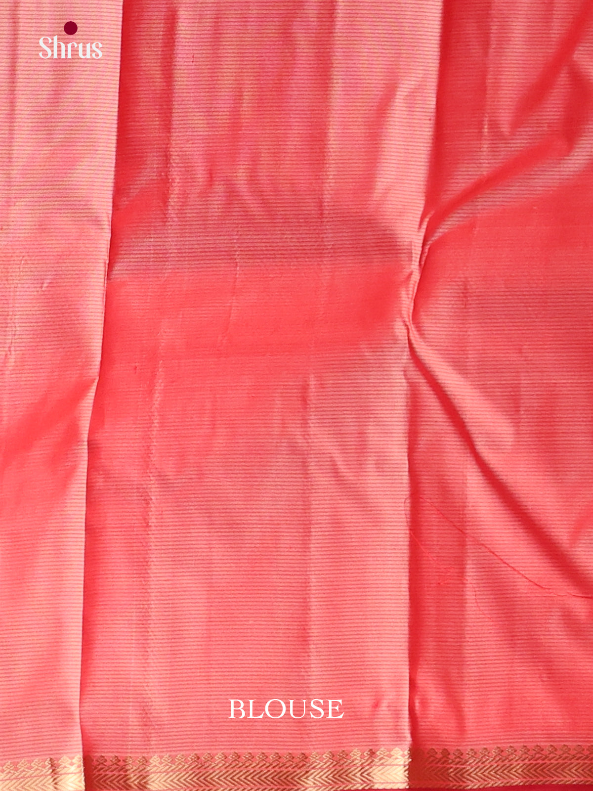 shiny baby pink Kanchipuram silk Saree -2