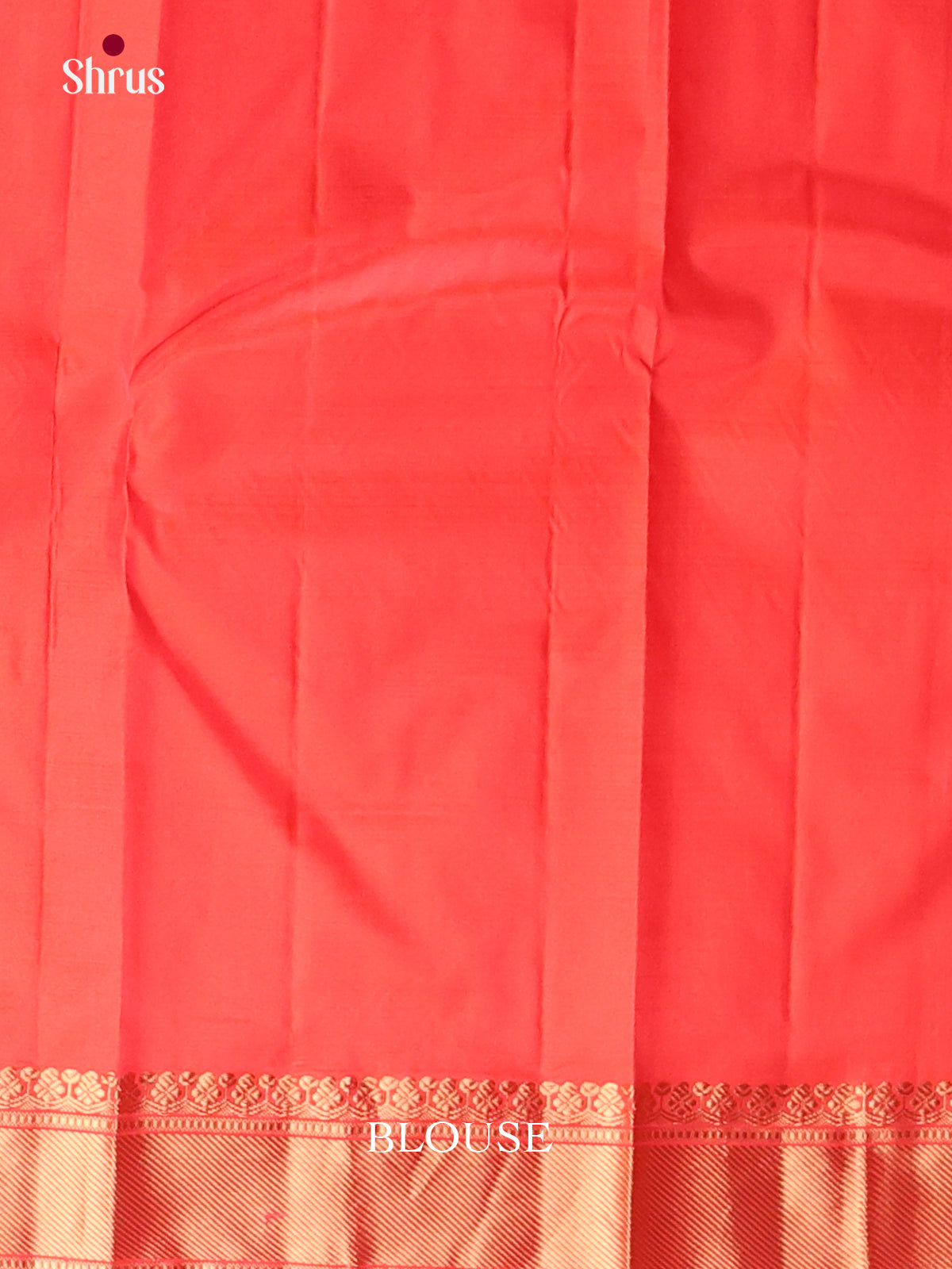 orange Kanchipuram Butta design Saree -2