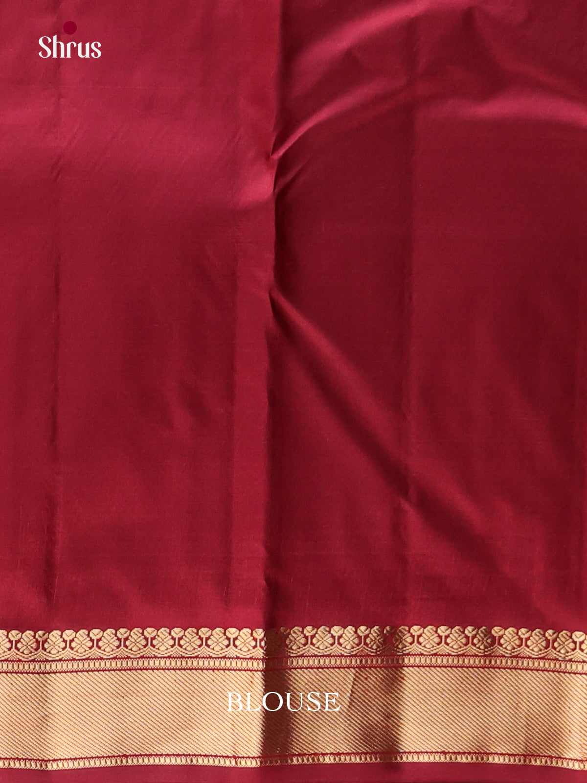 marron Kanchipuram Butta design Saree -2