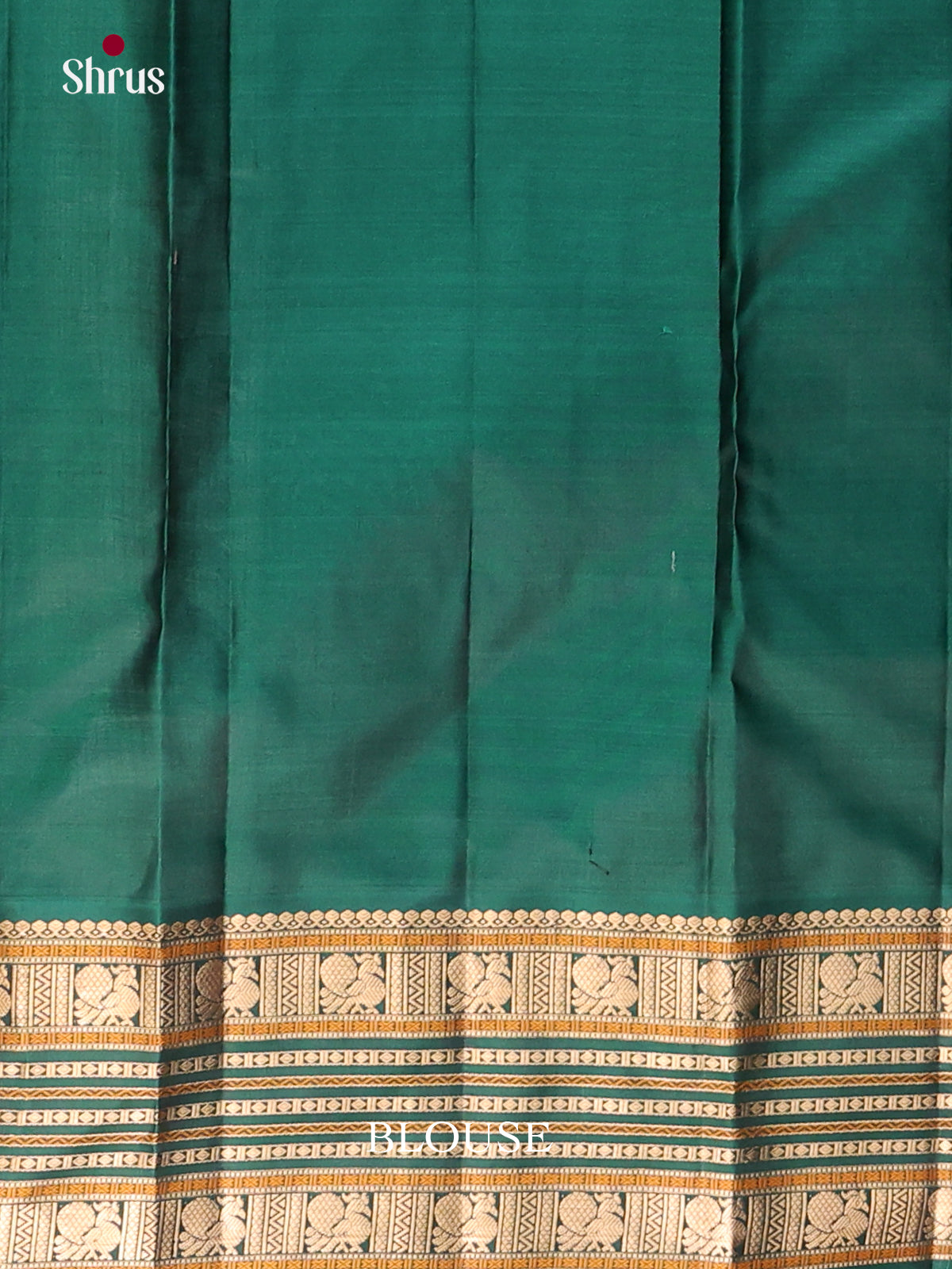 Red and green Kanchipuram Korvai Butta Saree -2