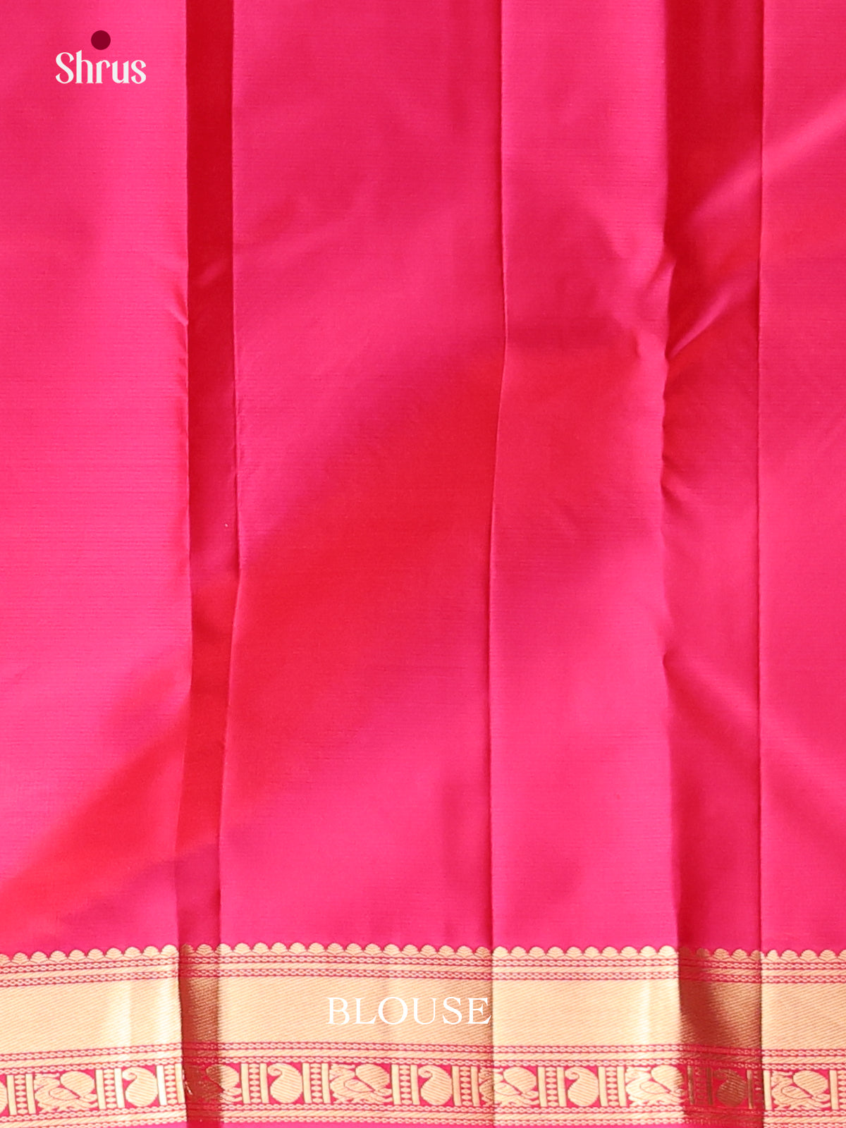 orange and pink Kanchipuram Butta design Saree -2