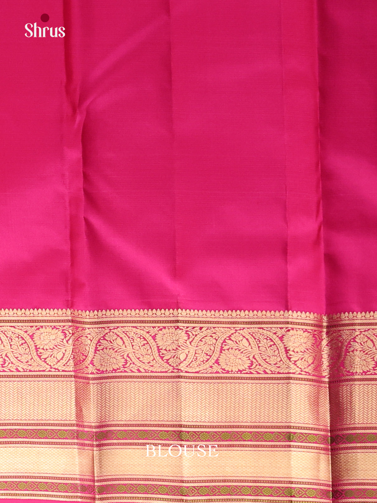 Orange & Purple  Kanchipuram Silk Saree with graceful zari stripes - Shop on Shrus.com