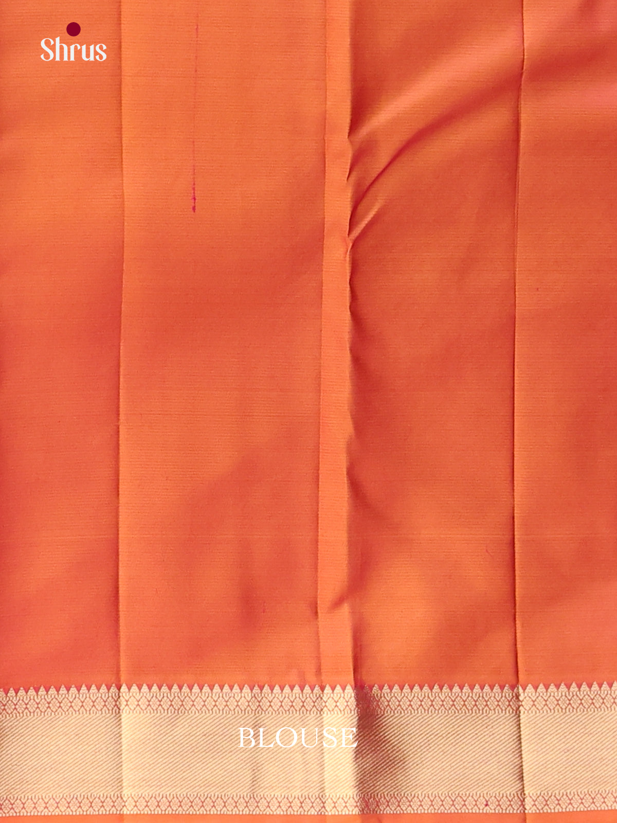 purple orange Kanchipuram Butta design Saree -2