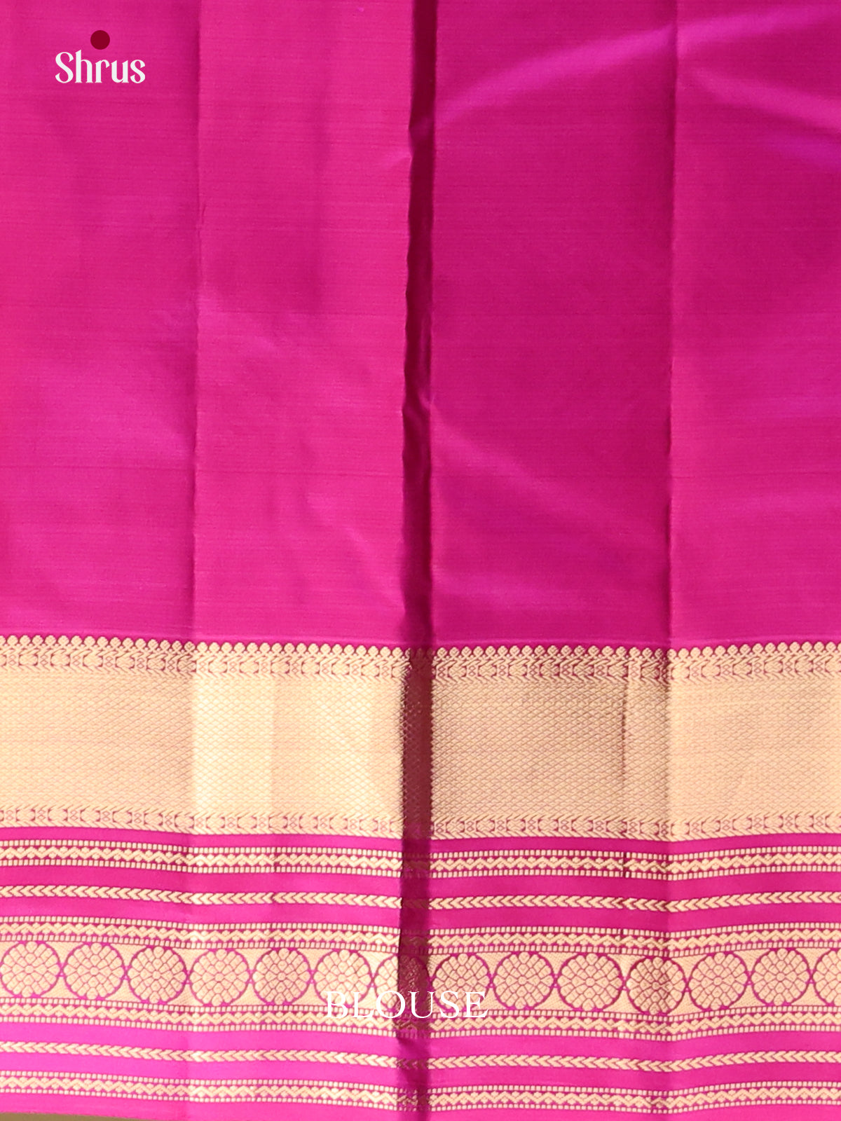 Pink and majenta Kanchipuram Butta design Saree -2