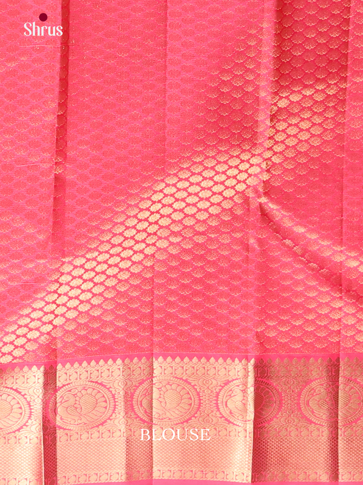 pink gold Kanchipuram silk Saree -2