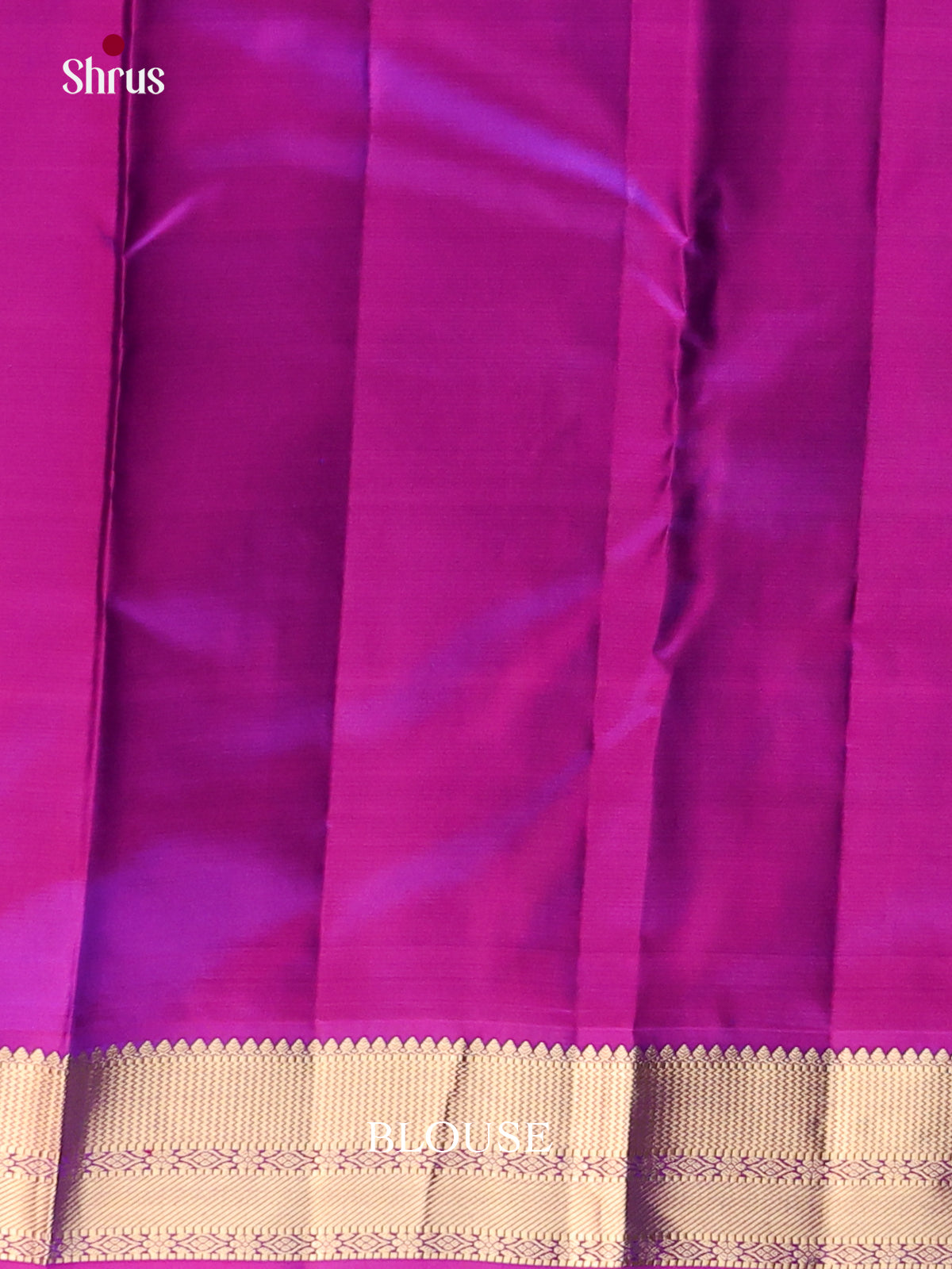 Blue and purple Kanchipuram silk Saree -2