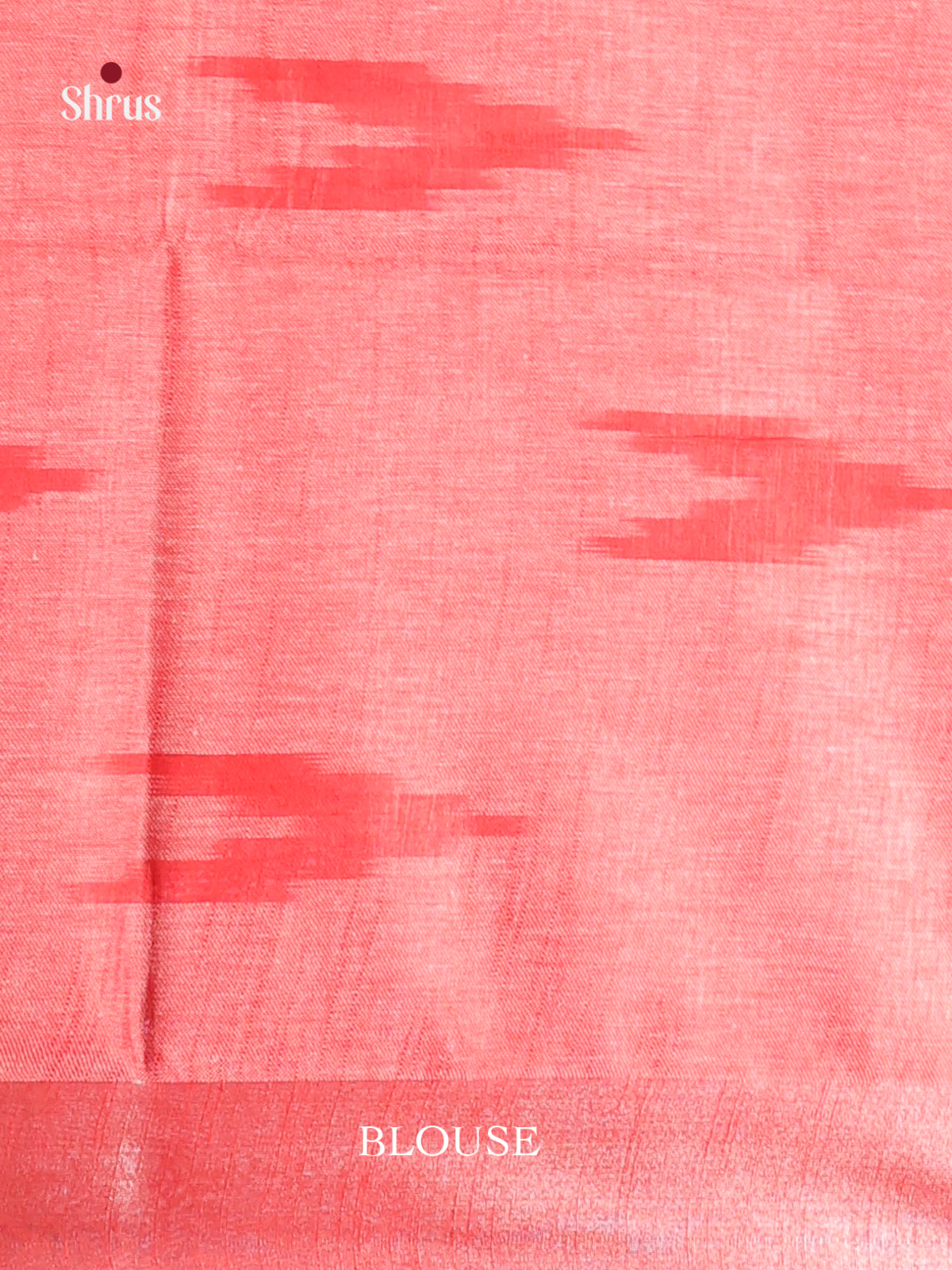 Pink & Red - Semi Ikkat Saree - Shop on Shrus.com
