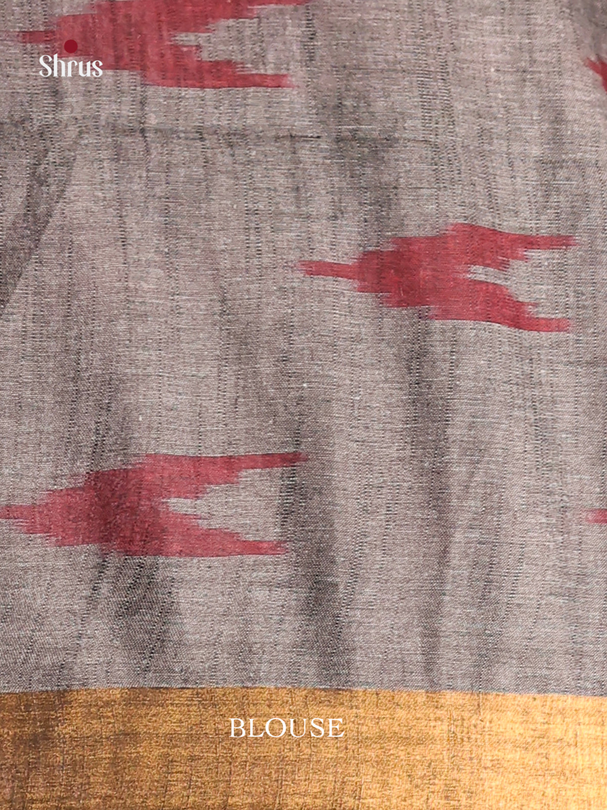 White & Grey- Semi Ikkat Saree - Shop on Shrus.com
