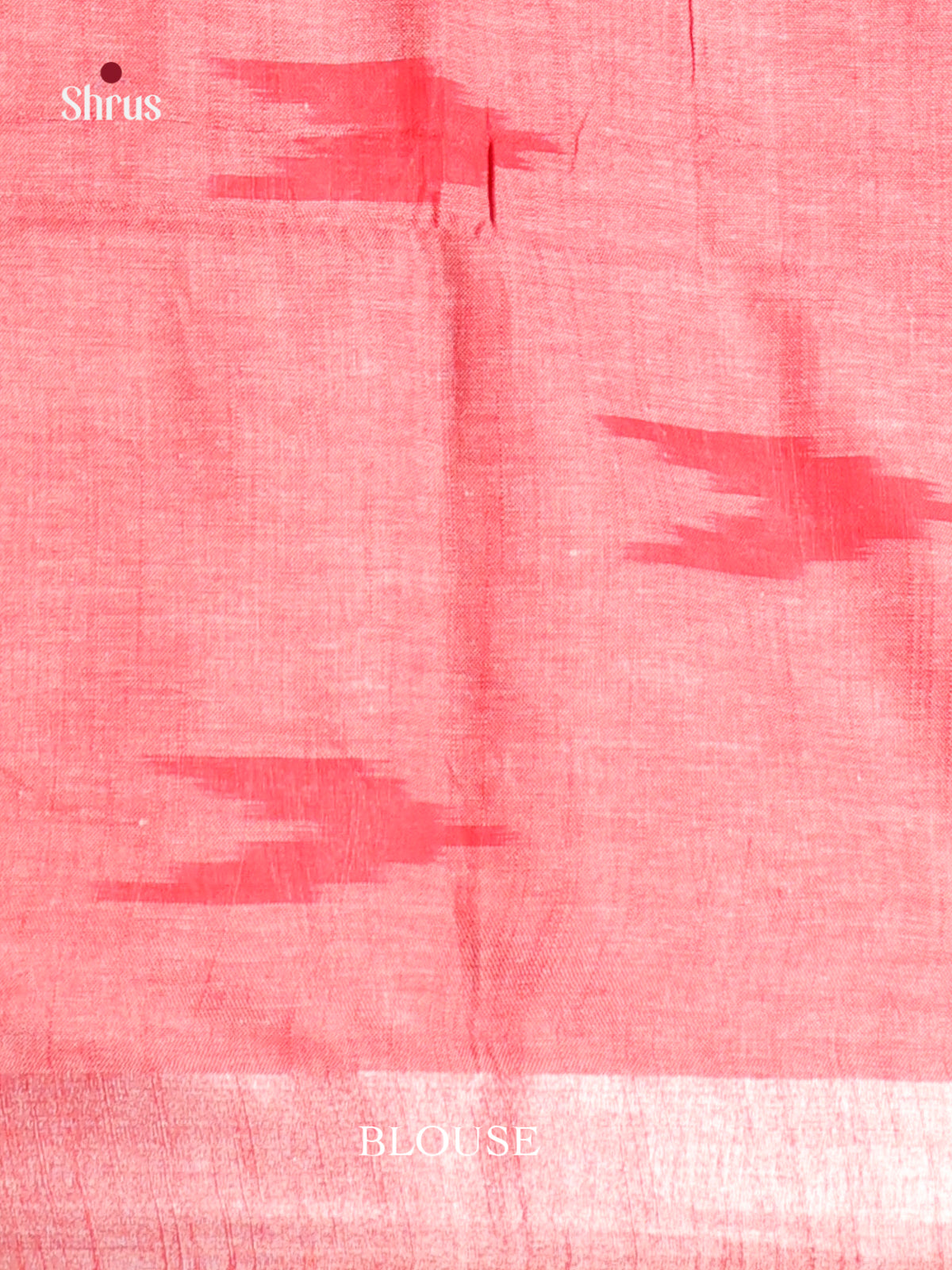 White & Red - Semi Ikkat Saree - Shop on Shrus.com